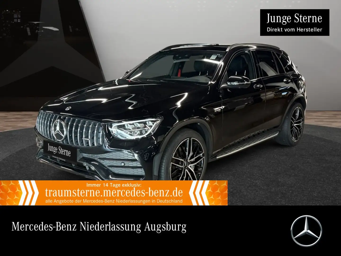 Mercedes-Benz GLC 43 AMG GLC 43 4M AMG+NIGHT+PANO+360+AHK+LED+HUD+SPUR+TOTW Schwarz - 1