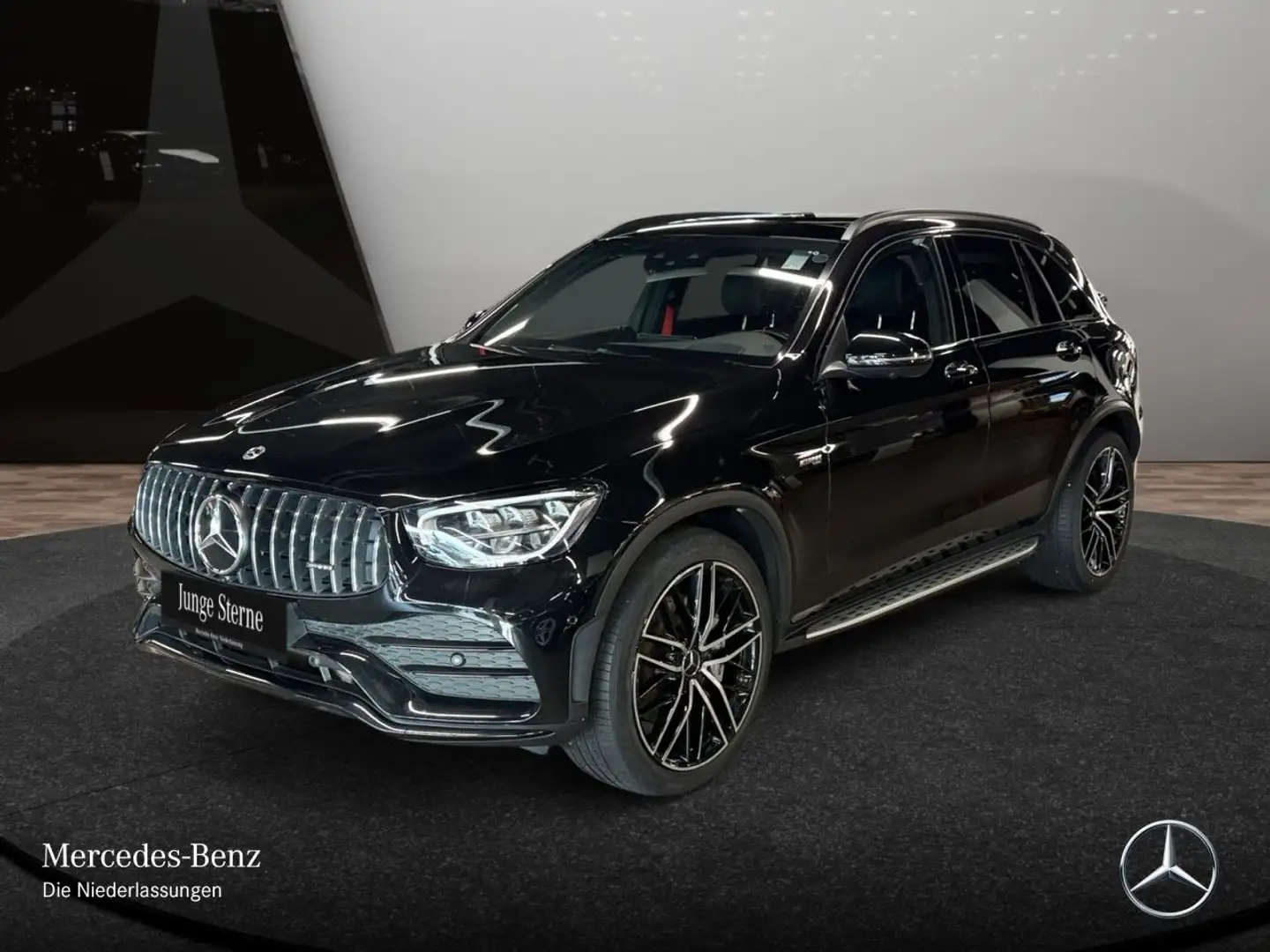 Mercedes-Benz GLC 43 AMG GLC 43 4M AMG+NIGHT+PANO+360+AHK+LED+HUD+SPUR+TOTW Schwarz - 2