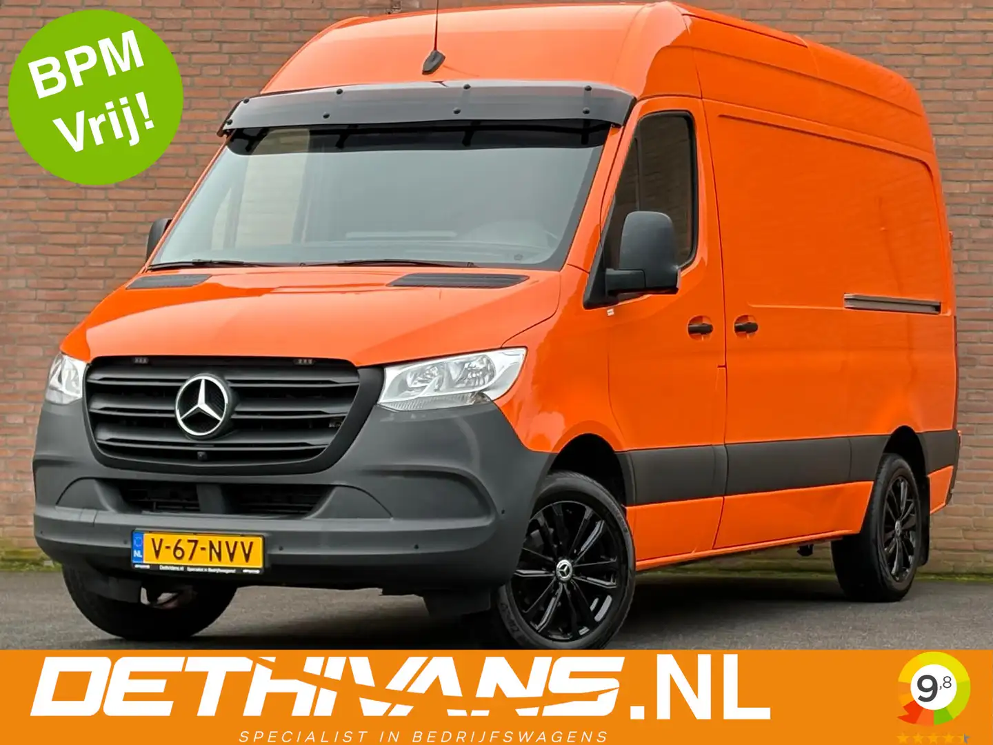 Mercedes-Benz Sprinter 316CDI 164PK 7G-Tronic L2H2 / Distronic / Carplay Orange - 1