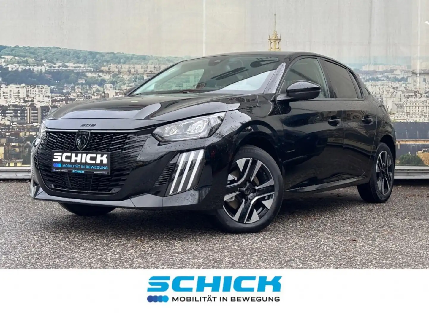 Peugeot 208 Allure Hybrid 100 e-DCS6 Schwarz - 1