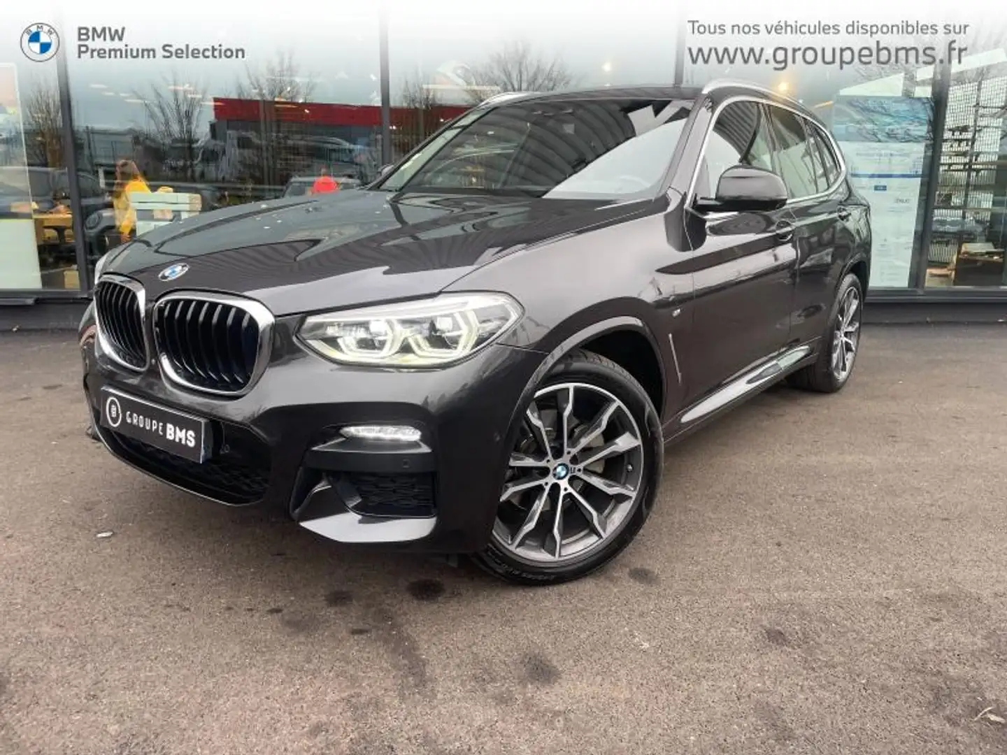 BMW X3 xDrive20dA 190ch M Sport Euro6d-T Gris - 1