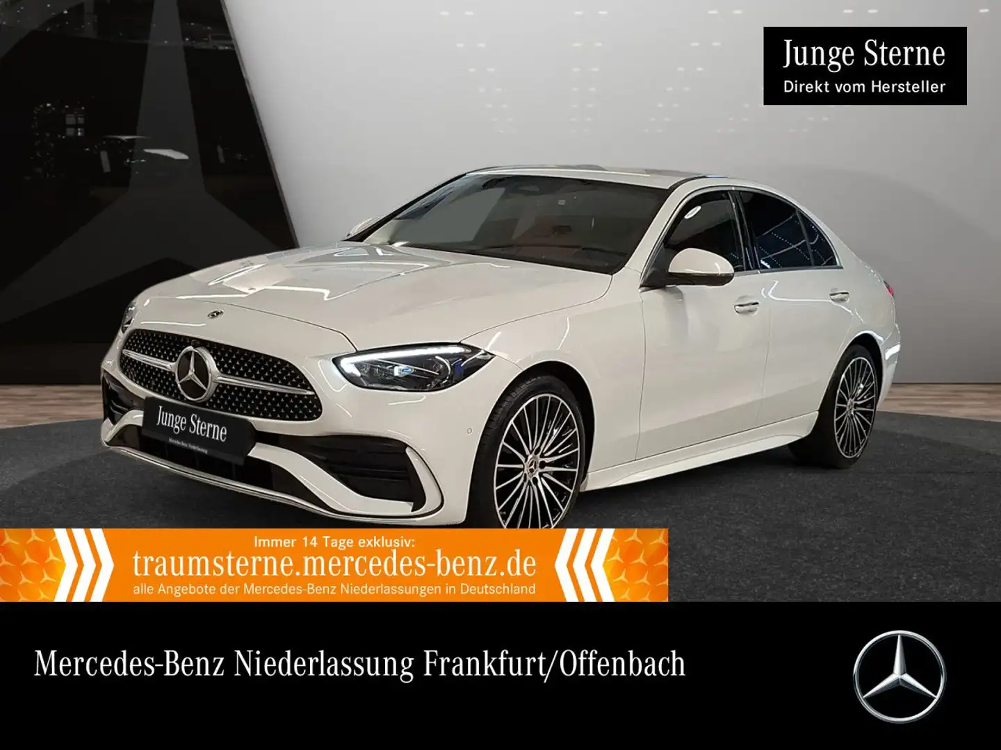 Mercedes-Benz C 300 d 4M AMG+360+AHK+BURMESTER+19"+TOTW+KEYLESS Blanc - 1