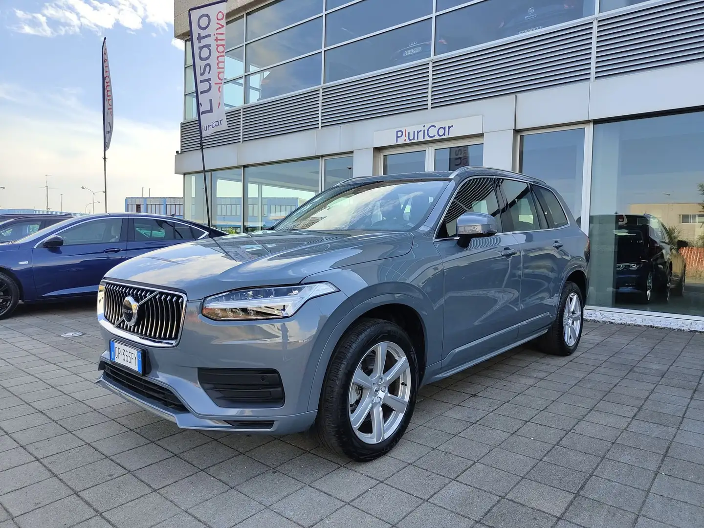 Volvo XC90 B5 (d) 235cv AWD auto Pelle Camera CarPlay 7posti Grigio - 1