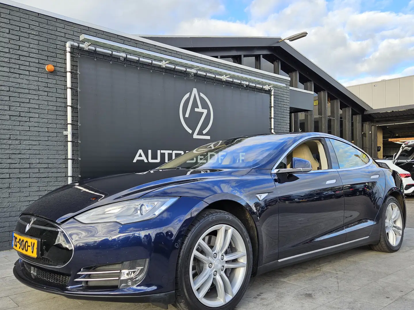 Tesla Model S 60 Base *Navi*Leder*AutoPilot*NW ACCUPAKKET* Blauw - 2