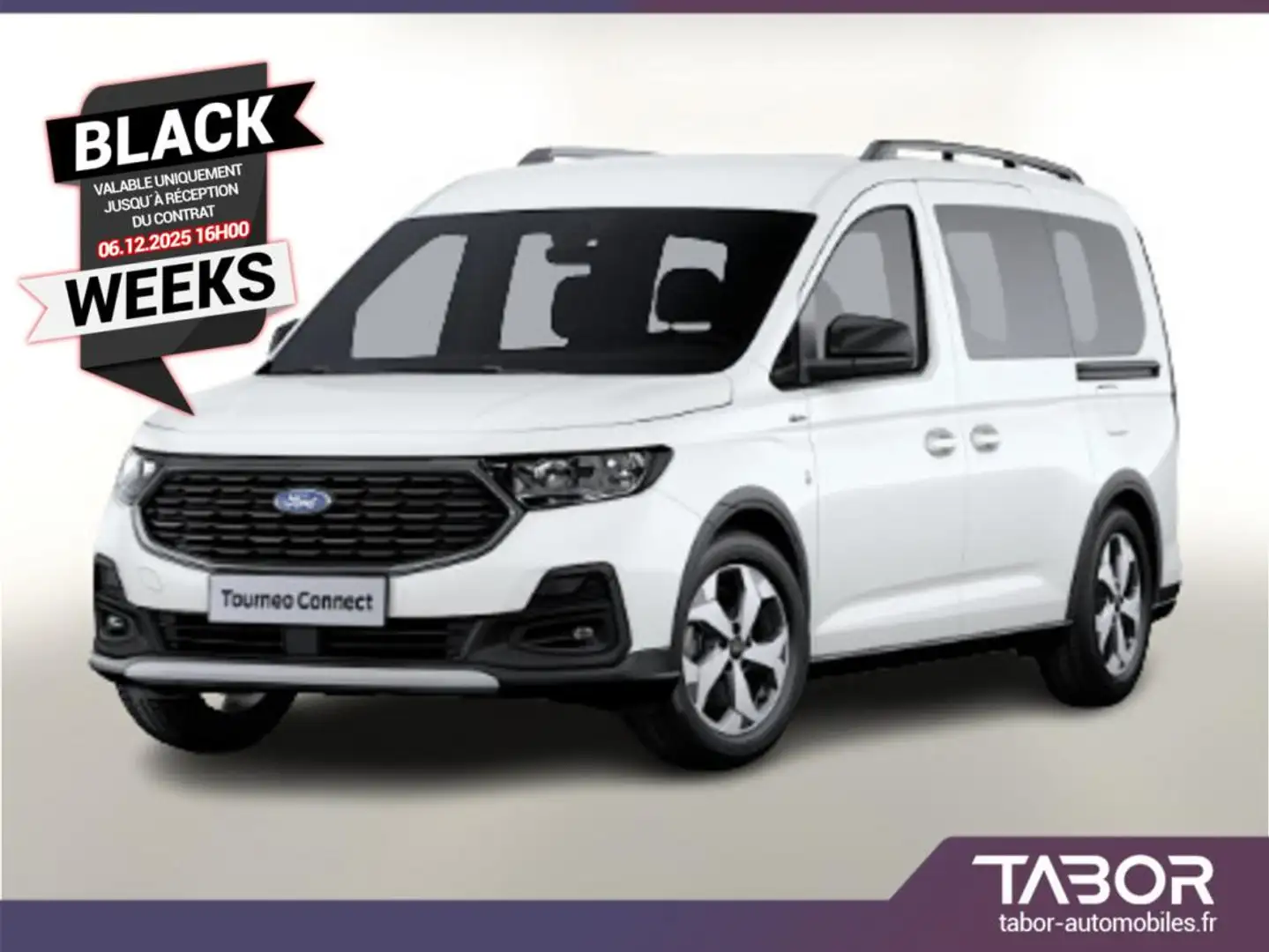 Ford Tourneo Connect Grand TDCI 122 Aut Active Blanc - 1