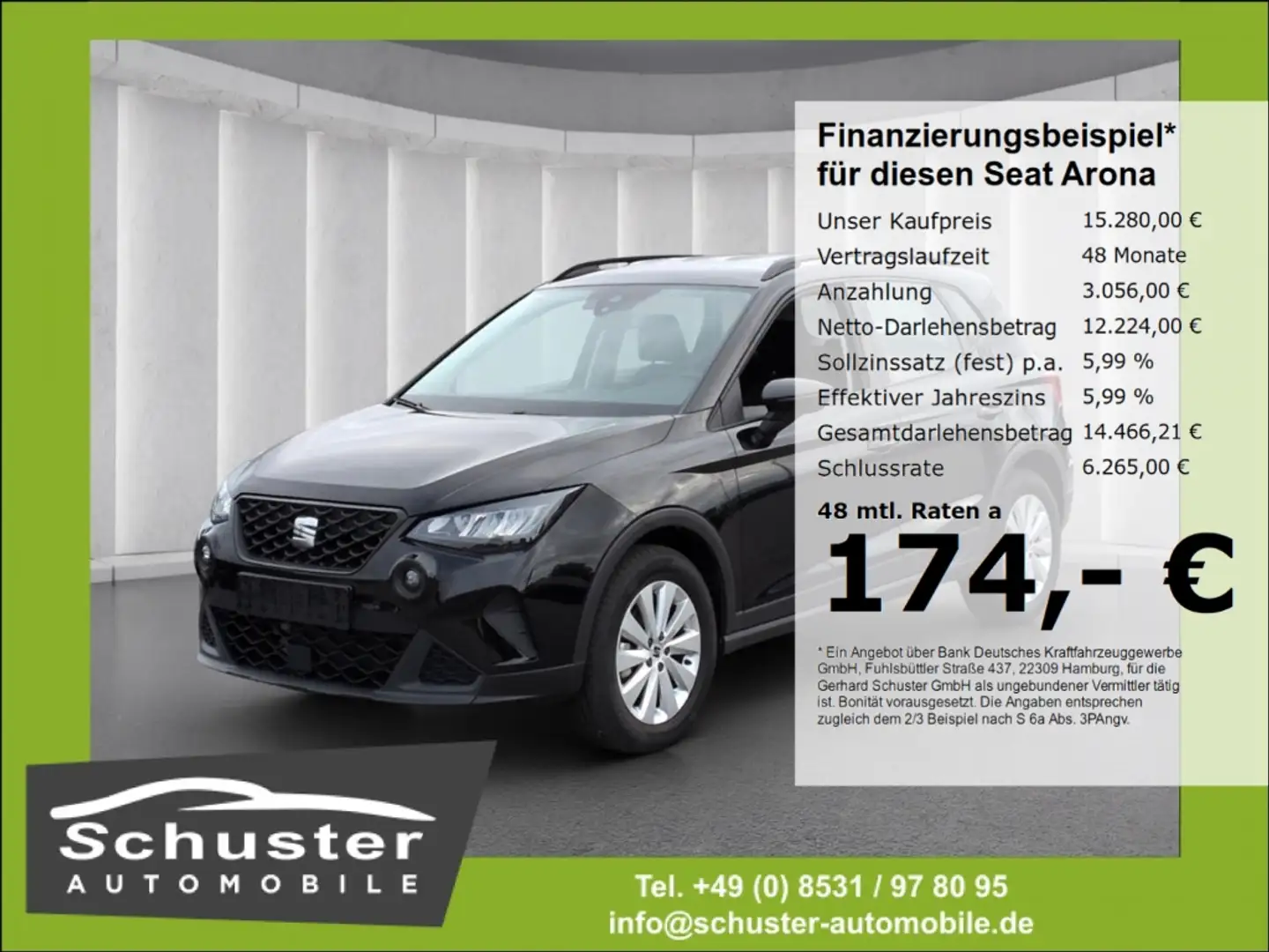 SEAT Arona Style 1.0TSI*LED digCockp Full-Link Tempo Schwarz - 1