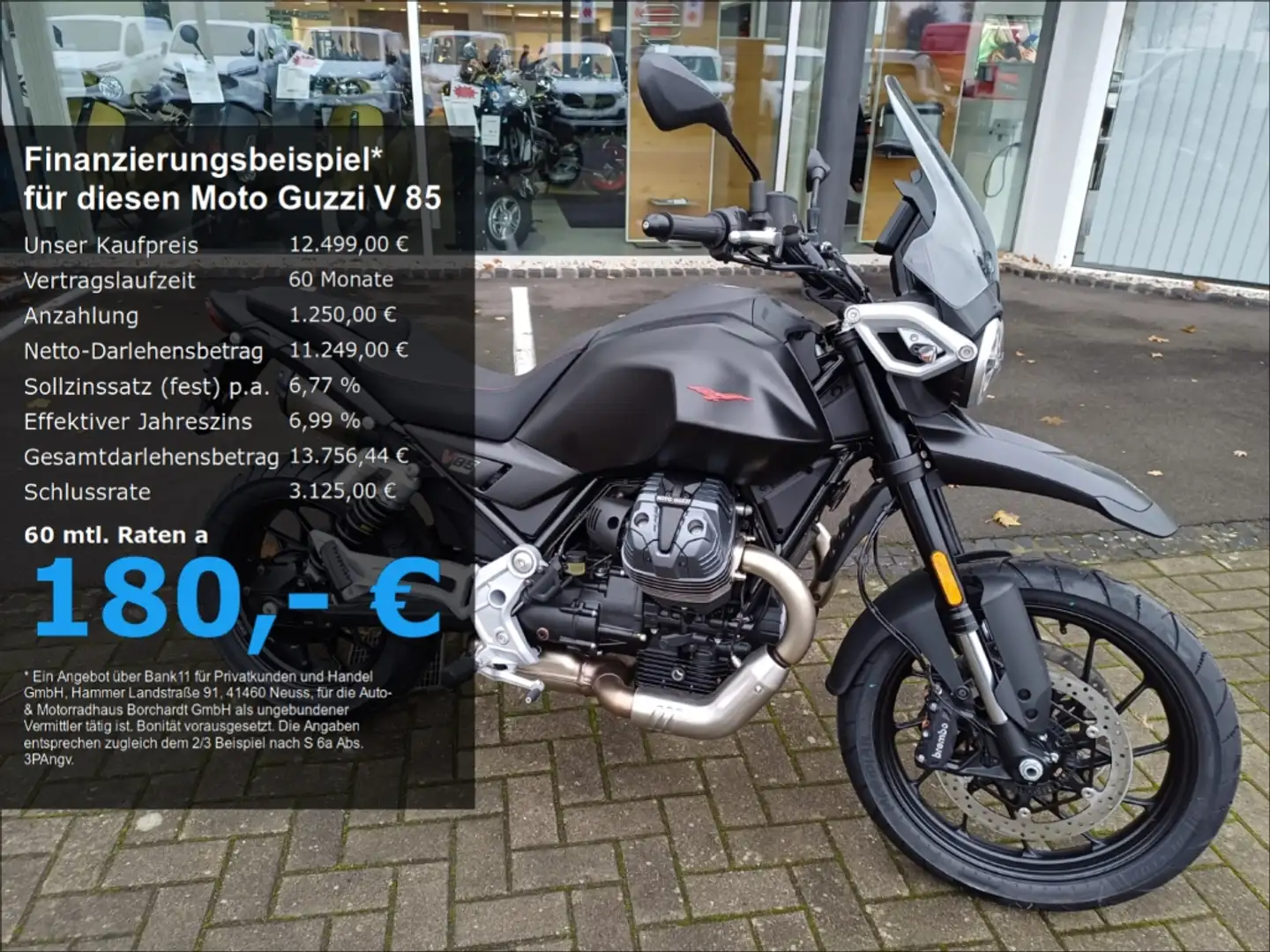 Moto Guzzi V 85 *Strada*Schwarz* 80 PS*LED*Tempomat* Negru - 1