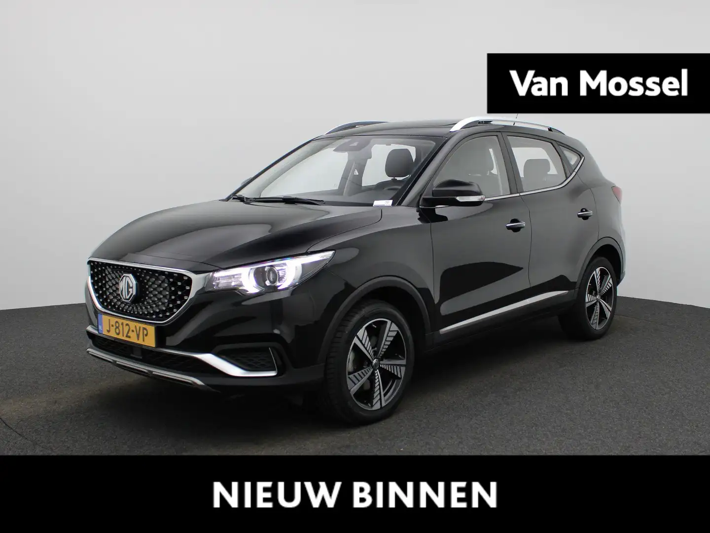 MG ZS MG EV Luxury 45 kWh PANORAMADAK | LEDEREN BEKLEDIN Zwart - 1