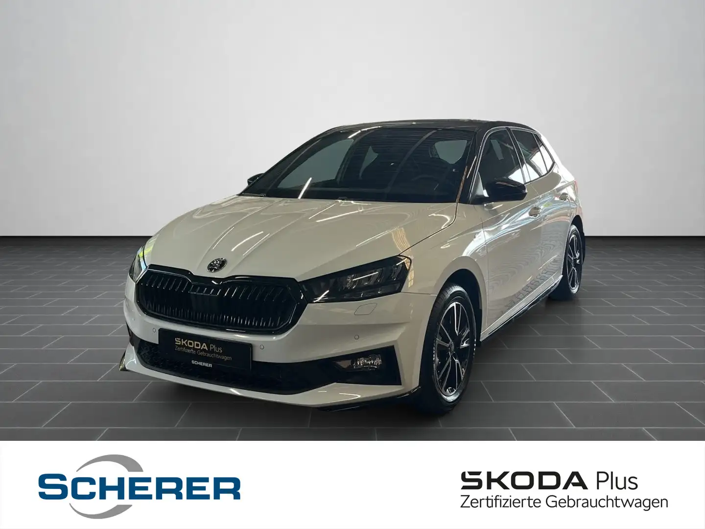 Skoda Fabia 1.0 TSI DSG Monte Carlo Klima, SHZ, ACC, P Weiß - 1
