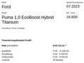Ford Puma 1,0 EcoBoost Hybrid Titanium X Schwarz - thumbnail 27