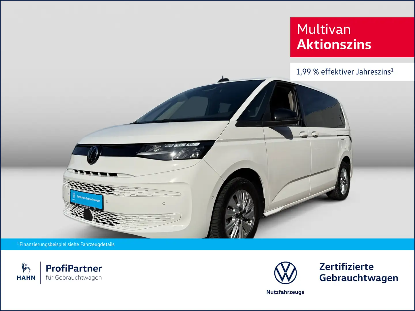 Volkswagen T7 Multivan T7 Multivan 2.0TDI 110KW AHK NAVI Kamera Weiß - 1