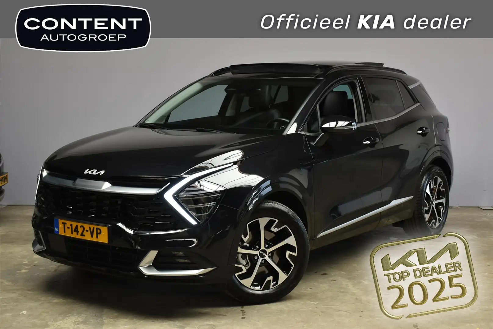 Kia Sportage 1.6 T-GDi 230pk Hybrid AT6 DynamicPlusLine TREKHAA Zwart - 1