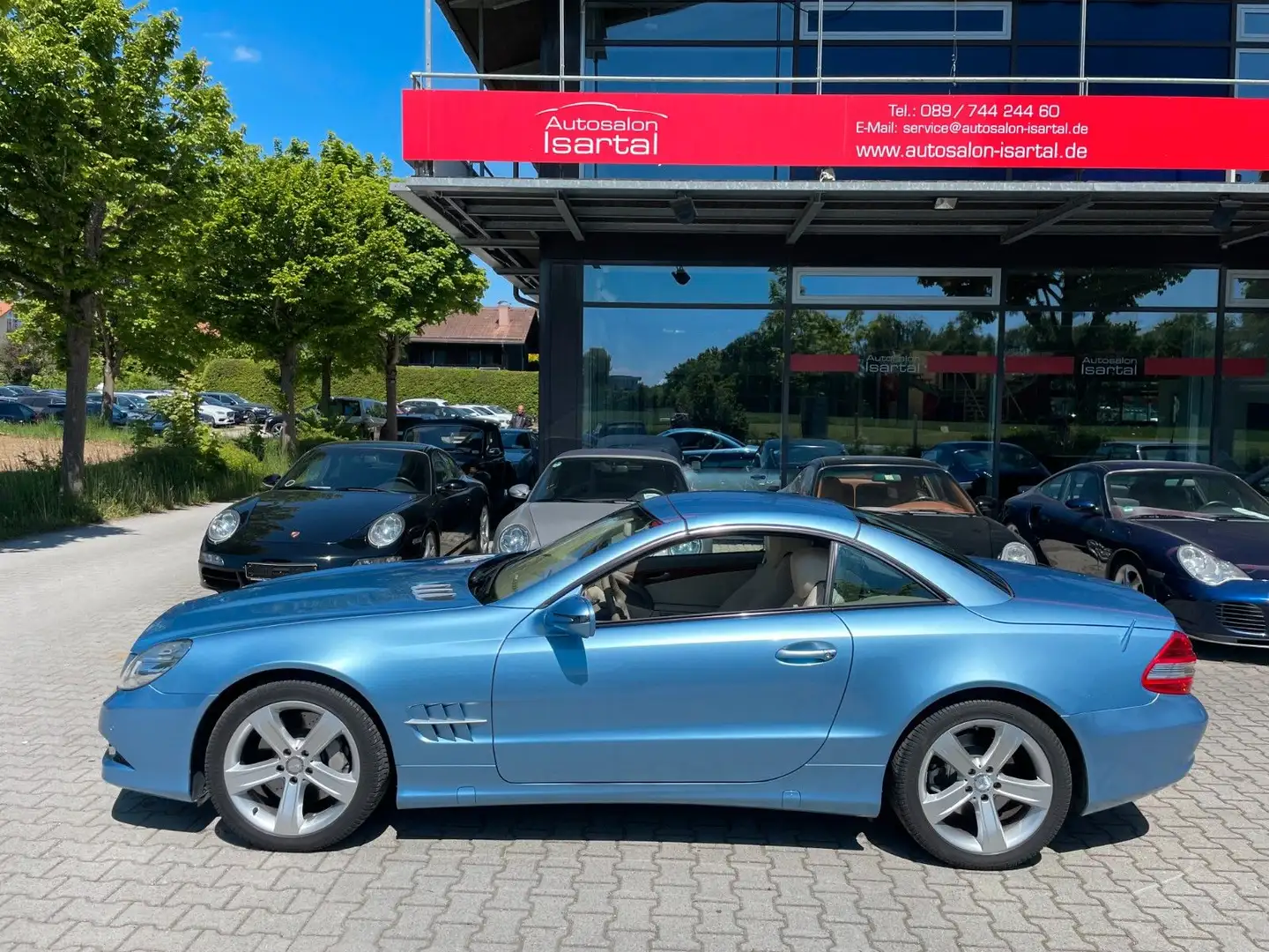 Mercedes-Benz SL 500 -- Sonderfarbe ab Werk -- dt. Auto Bleu - 2