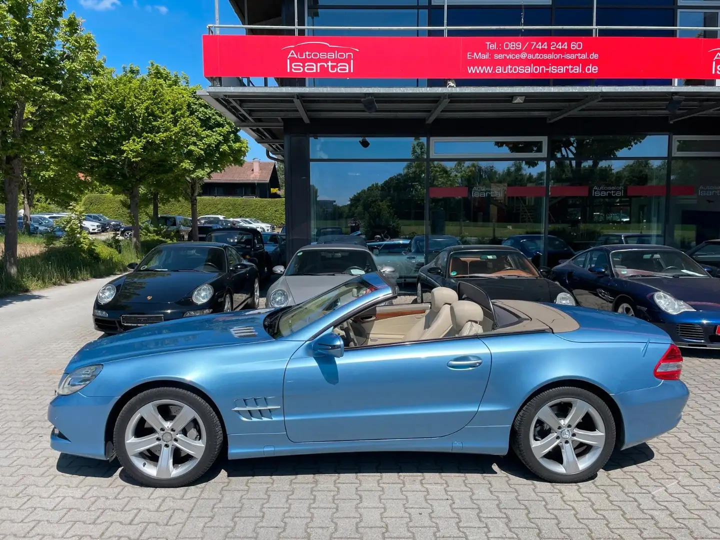 Mercedes-Benz SL 500 -- Sonderfarbe ab Werk -- dt. Auto Bleu - 1