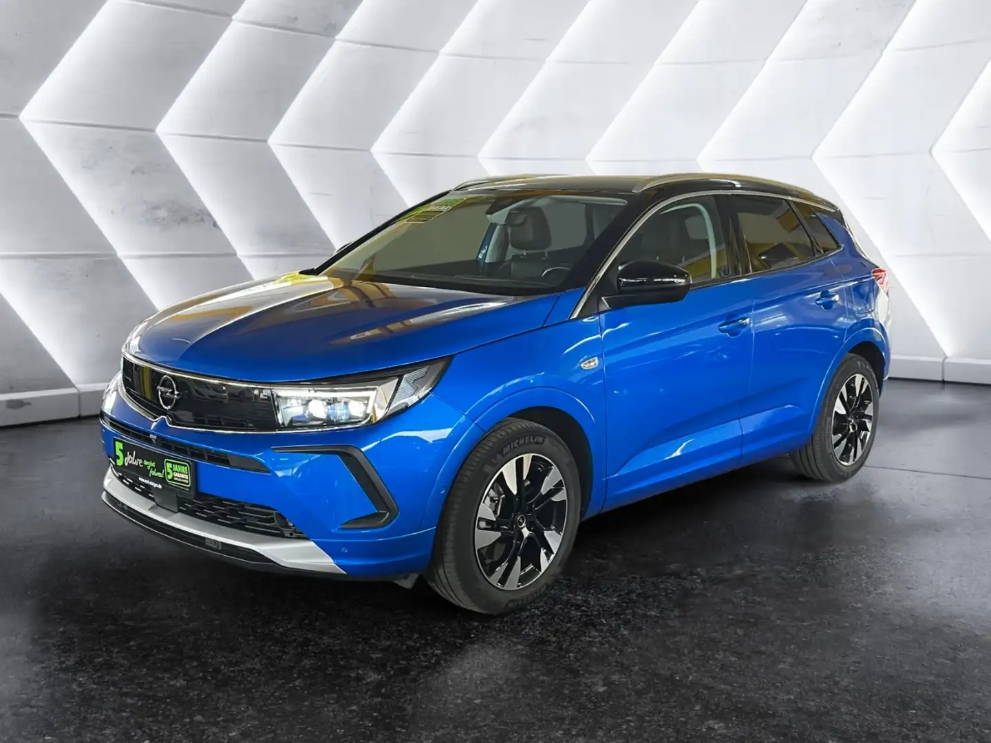Opel Grandland 1.6 Turbo Ultimate 2xKlima 360 ACC AHK Blu/Azzurro - 2