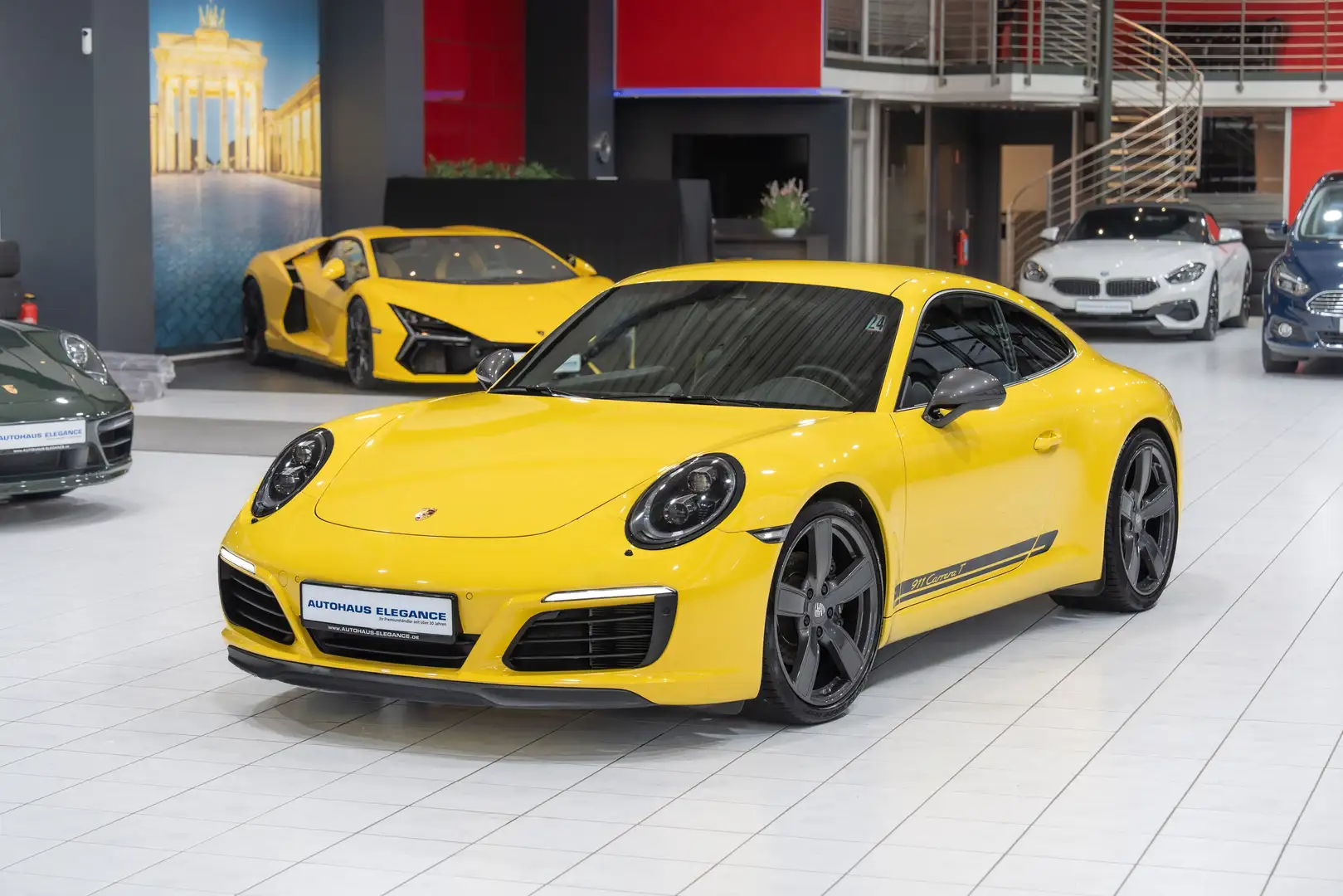 Porsche 911 Carrera T*SPORT-CHRONO*SPORTSITZE+*DAB+*PDK* Gelb - 1