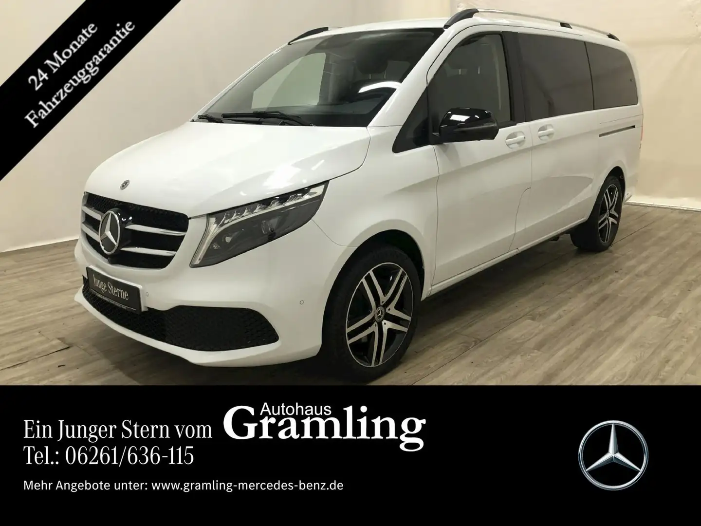 Mercedes-Benz V 300 d L 4M AVANTGARDE Ed lang Pano*AHK*8 Sitze Blanc - 1