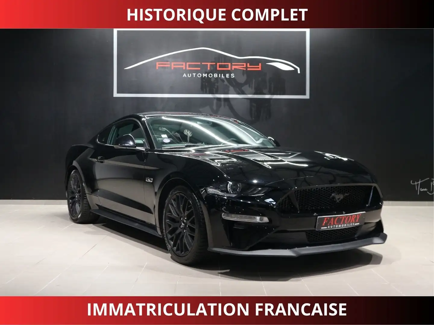 Ford Mustang 5.0 V8 450CH GT BVA10 Schwarz - 1