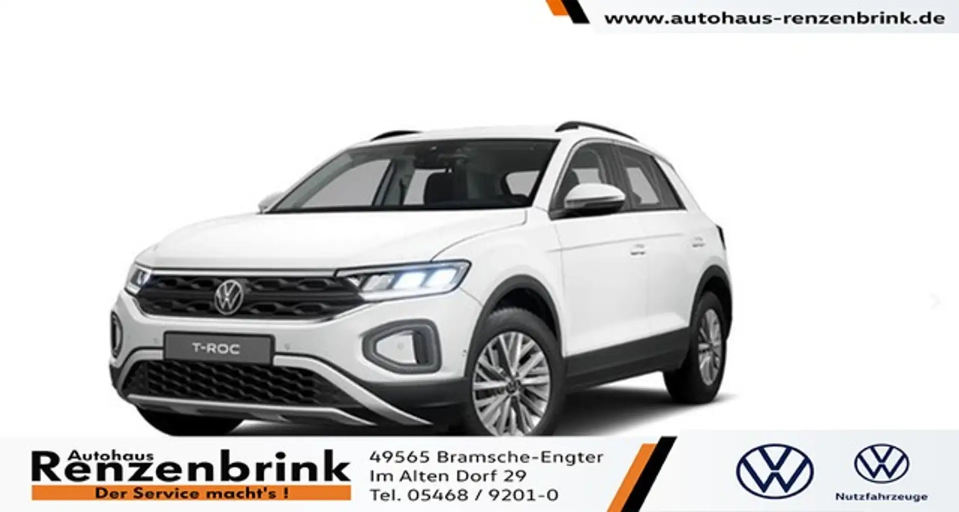 Volkswagen T-Roc Life TSI 6-Gang GJR Blanc - 1