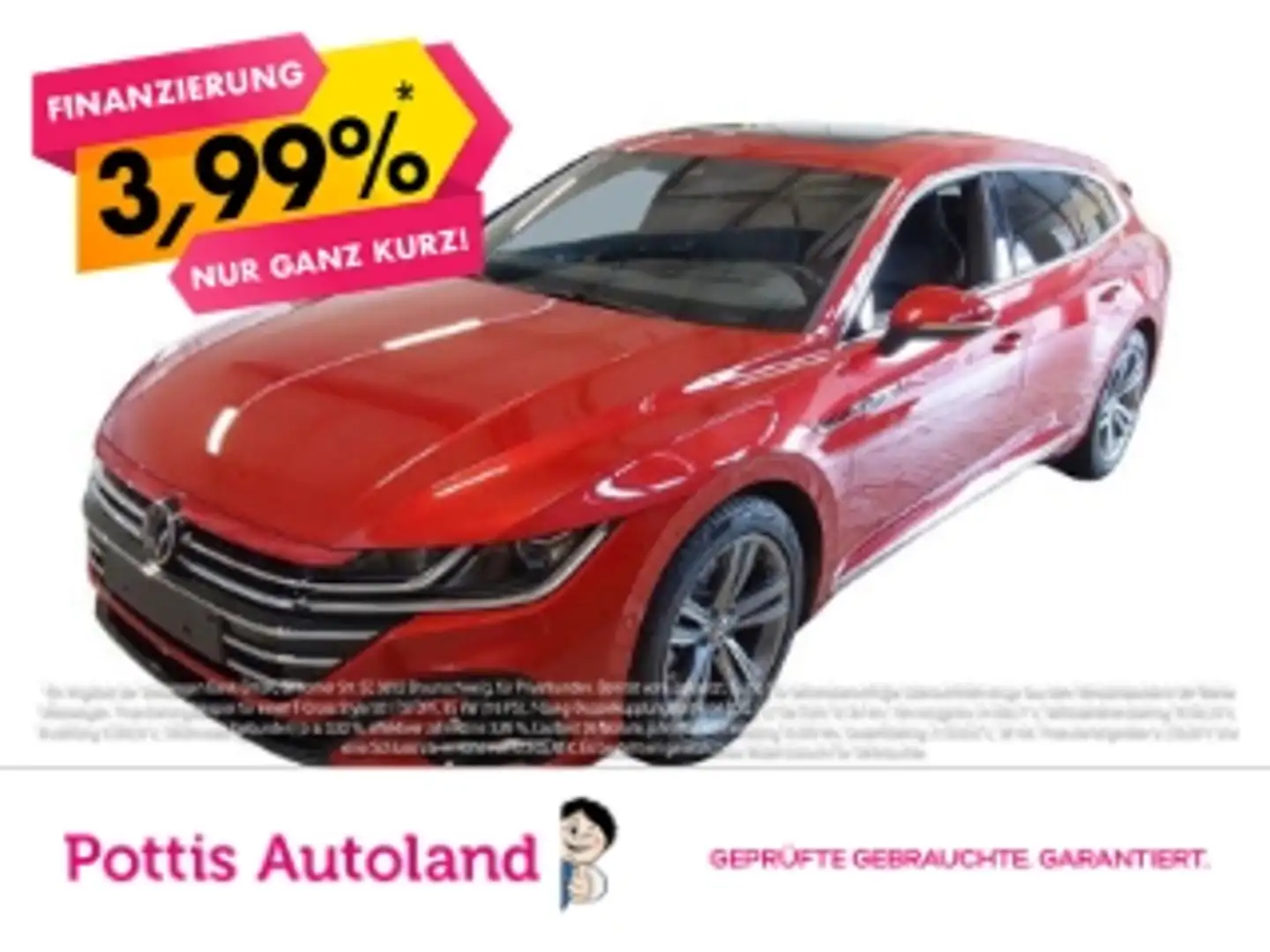 Volkswagen Arteon Shooting Brake 2.0 TDI DSG 4M R-LINE PANO STDHZG A Rot - 1