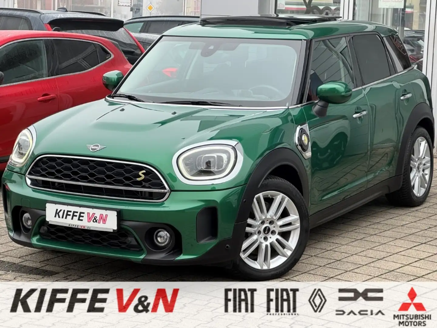 MINI Cooper SE Countryman ALL4 KAMERA MEMORY PANO HUD Grün - 1