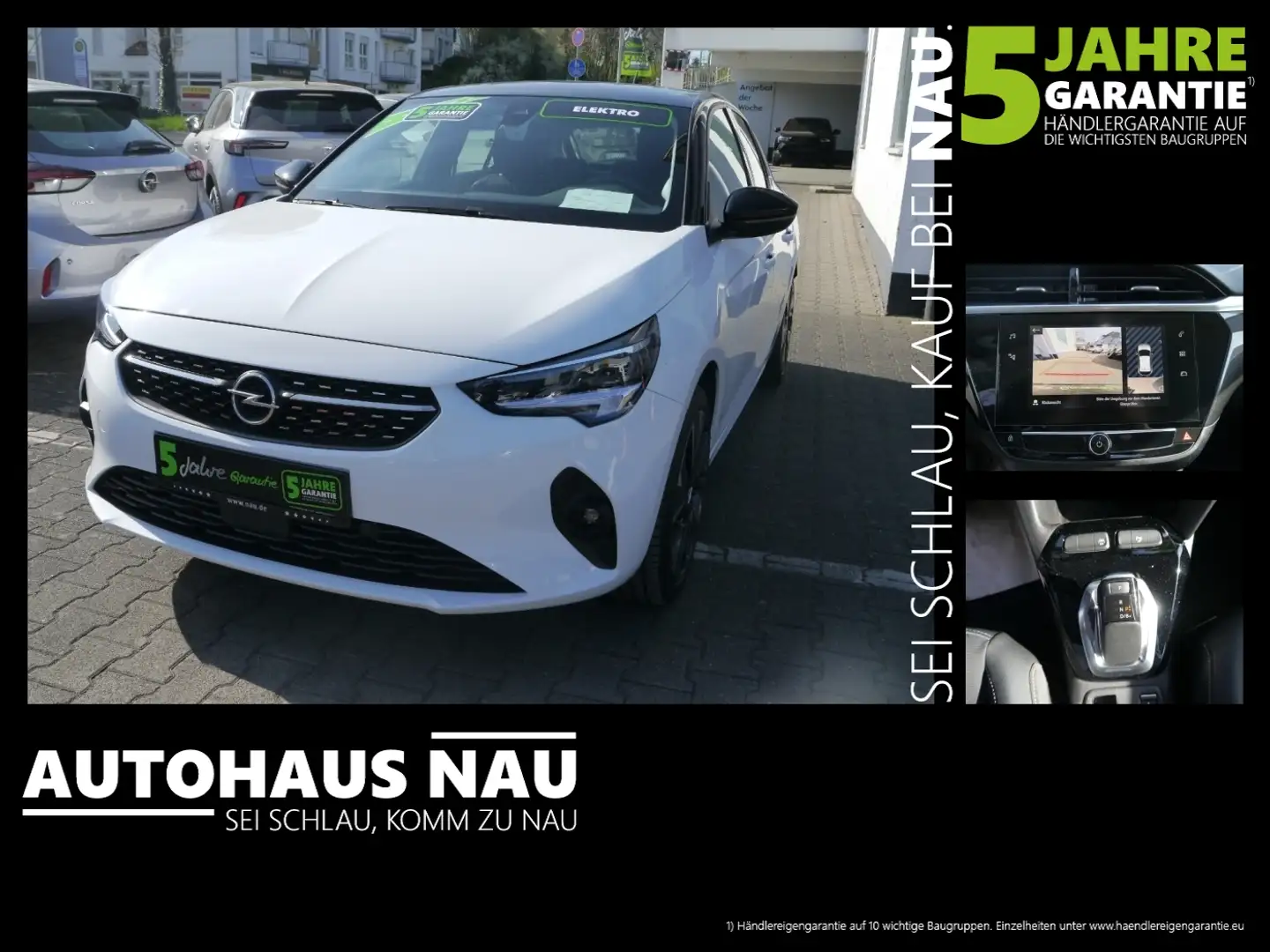 Opel Corsa F Elektro Elegance Top Angebot Weiß - 1