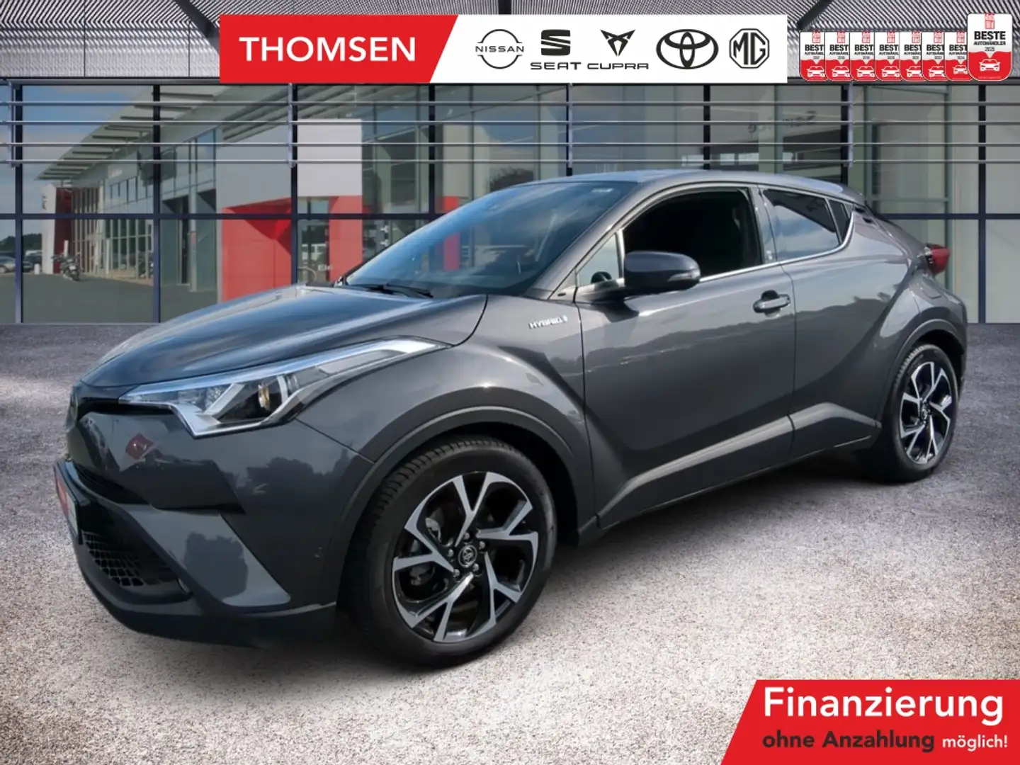 Toyota C-HR 1.8 Team D ACC AUT Navi Fernlichtass. Kam. Gris - 1