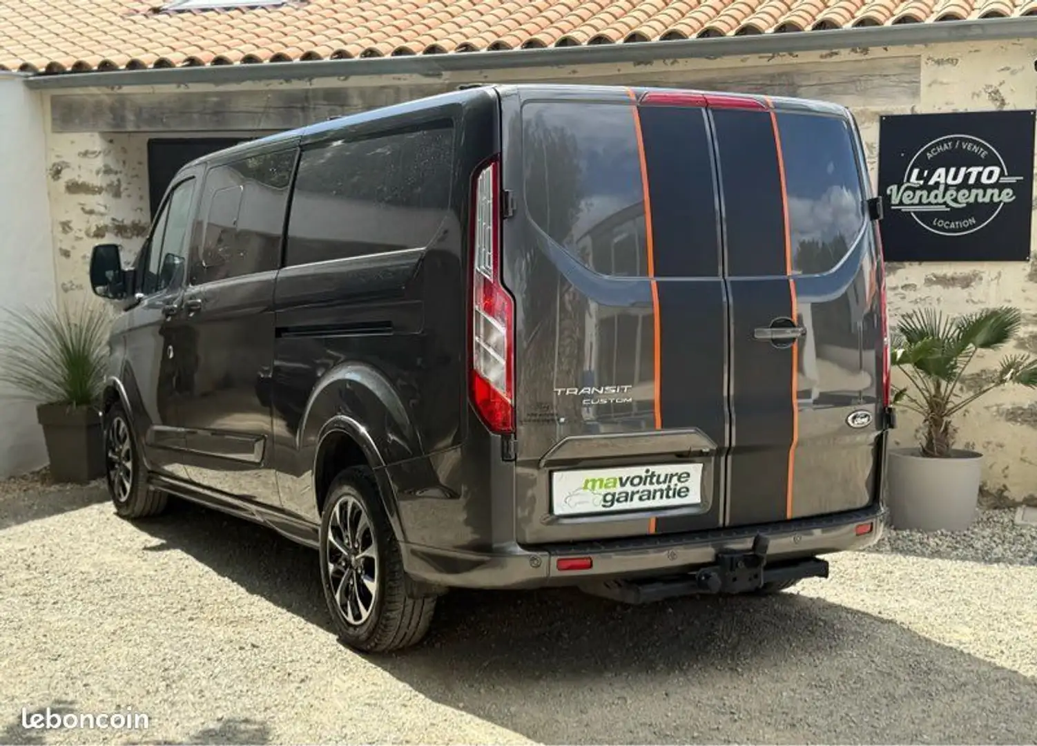 Ford Transit Custom TRANSIT Pack Sport Cabine Approfondie L2H1 2.0 Eco Gris - 2