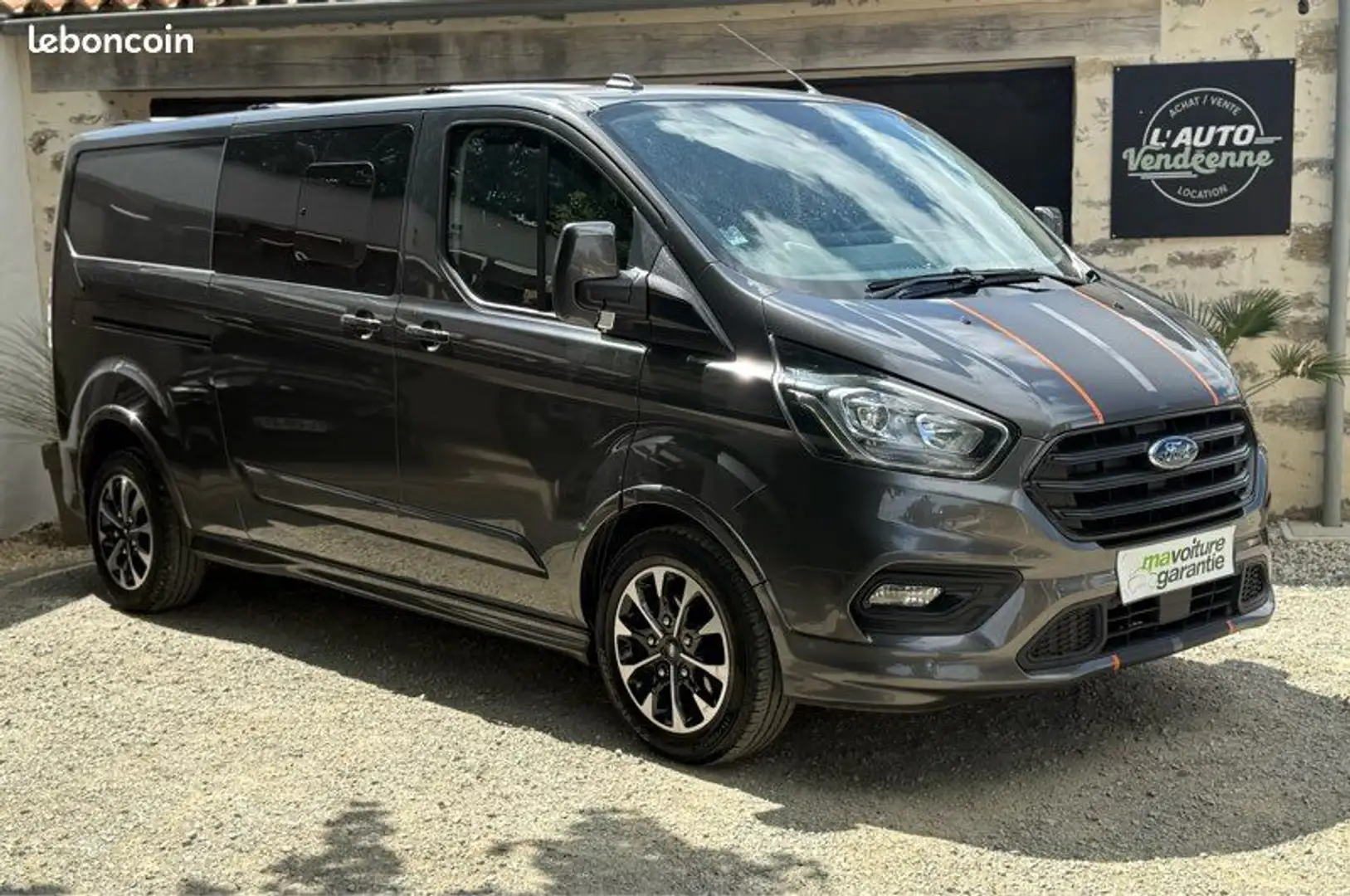 Ford Transit Custom TRANSIT Pack Sport Cabine Approfondie L2H1 2.0 Eco Gris - 1