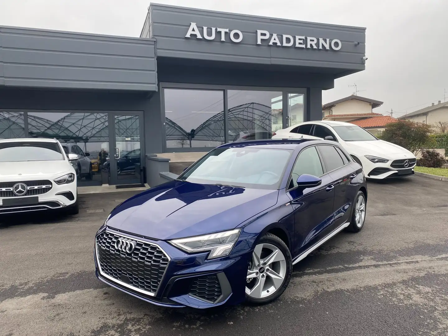 Audi A3 SPB 35 MHEV TFSI S tronic S line,CERCHI 17,CARPLAY Azul - 1