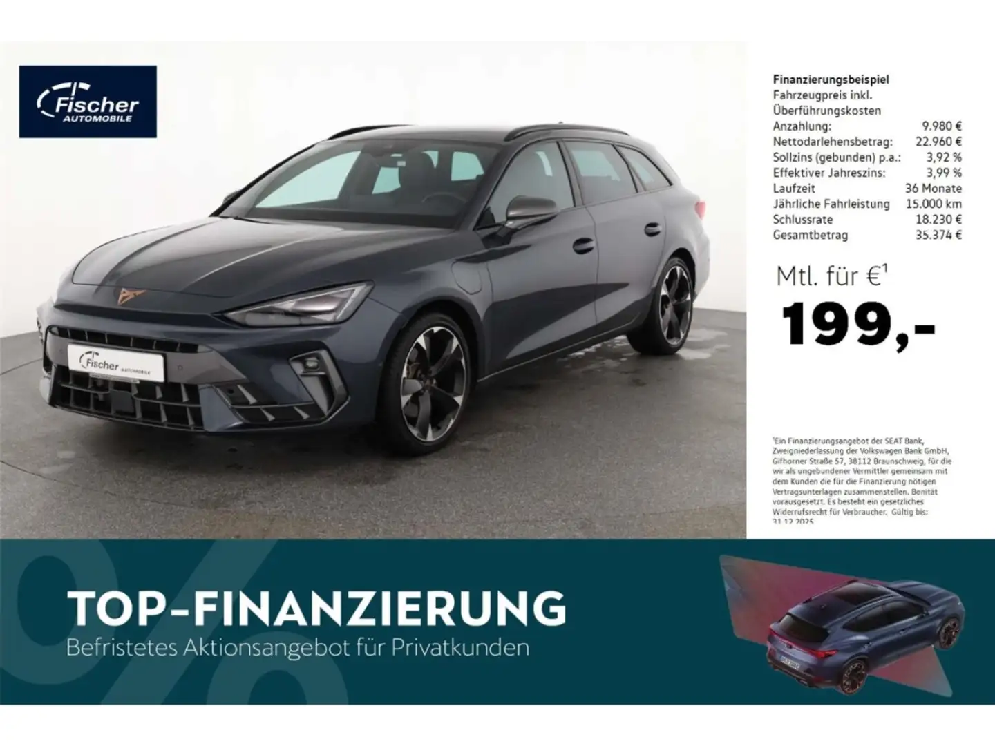 CUPRA Leon Sportstourer 1.5 eHybrid DSG NAV/ACC/KAMERA Grau - 1