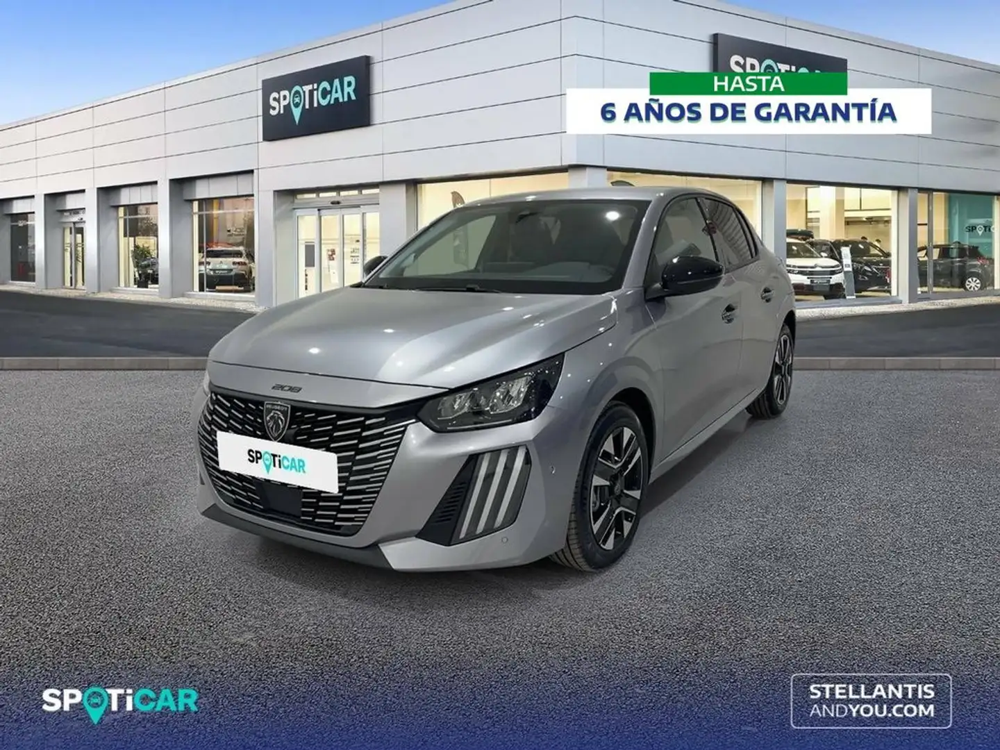 Peugeot 208 HYBRID 100 eDCS6 Allure Grijs - 1
