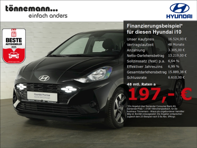 Hyundai i10 FACELIFT TREND AUTOMATIK+NAVI+RÜCKFAHRKAMERA+SITZ-