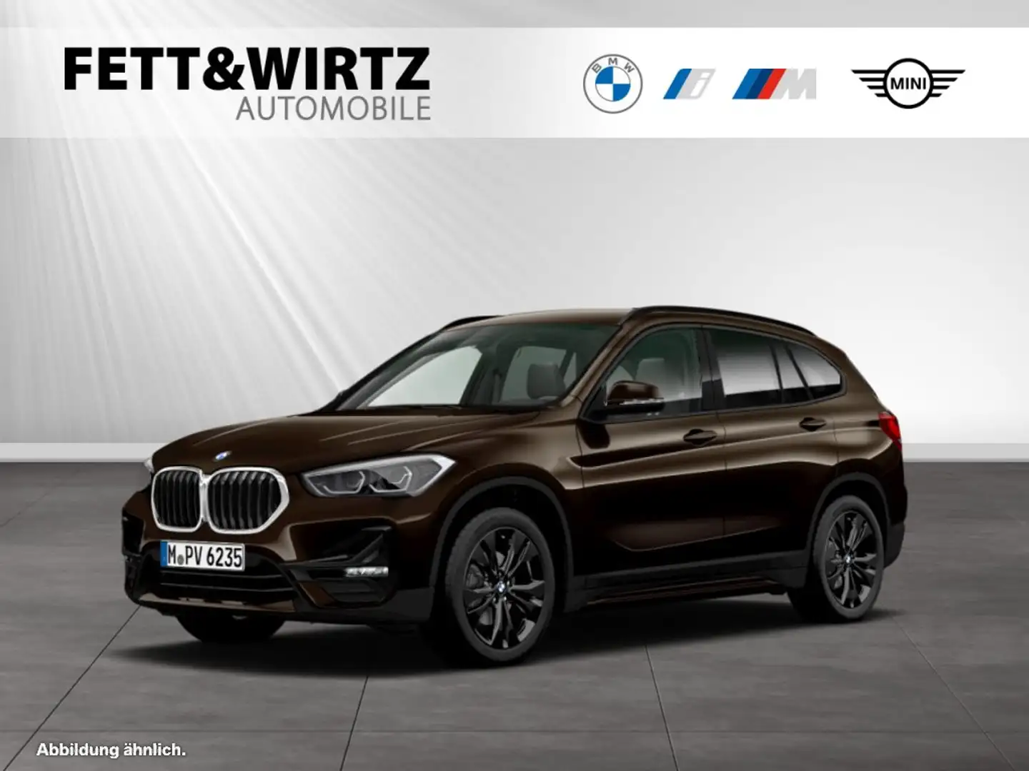 BMW X1 sDrive18d Sport Line|Aut.|AHK|HiFi|Parkass. Brun - 1
