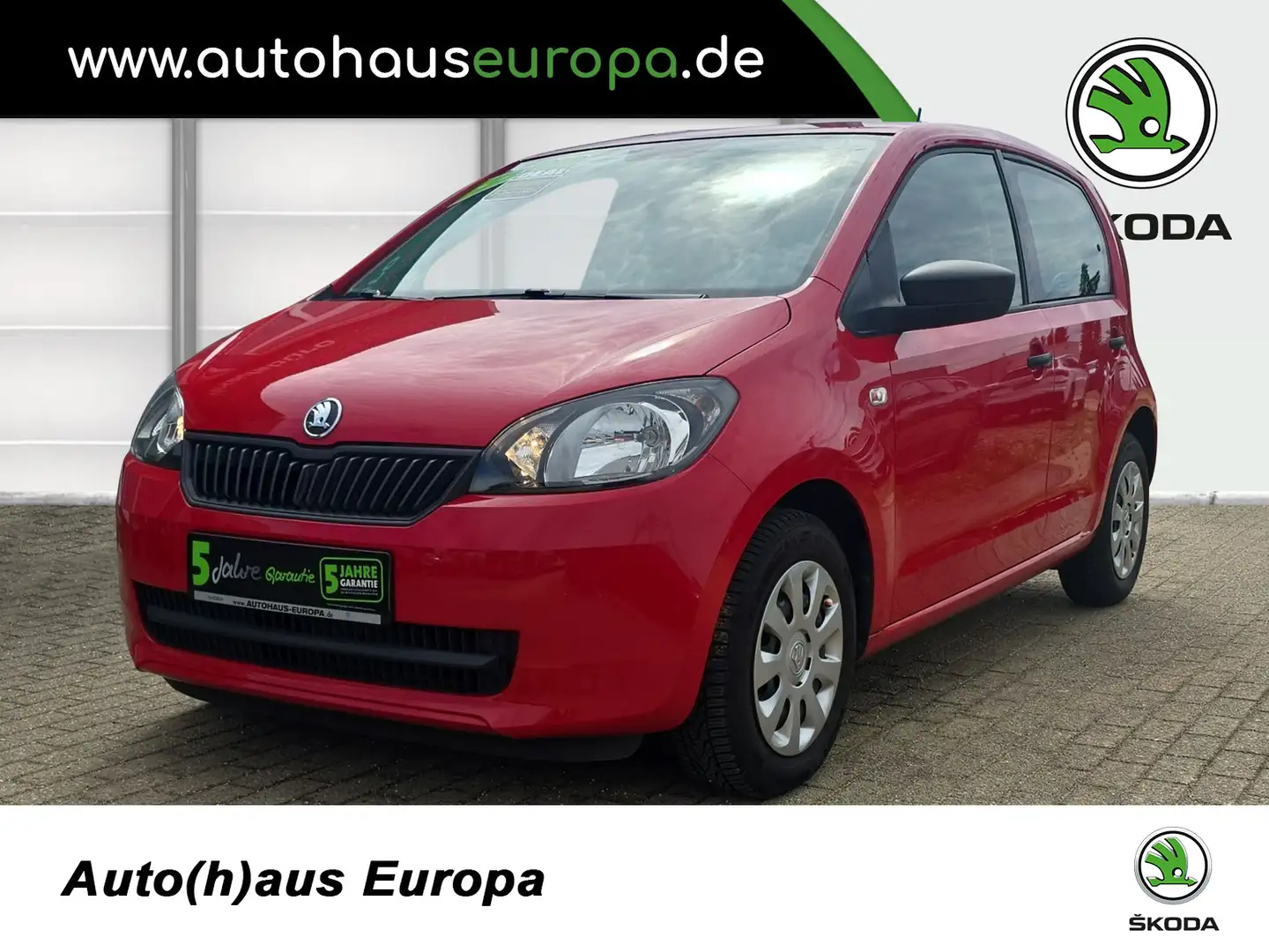 Skoda Citigo 1.0 Active Klima el.FH Radio DAB Червоний - 1