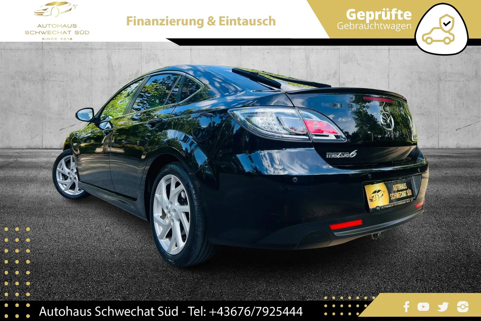 Mazda 6 CD163 GTA//NAVI//BOSE//XENON//AHK//PICKERL 07/2027 Schwarz - 2