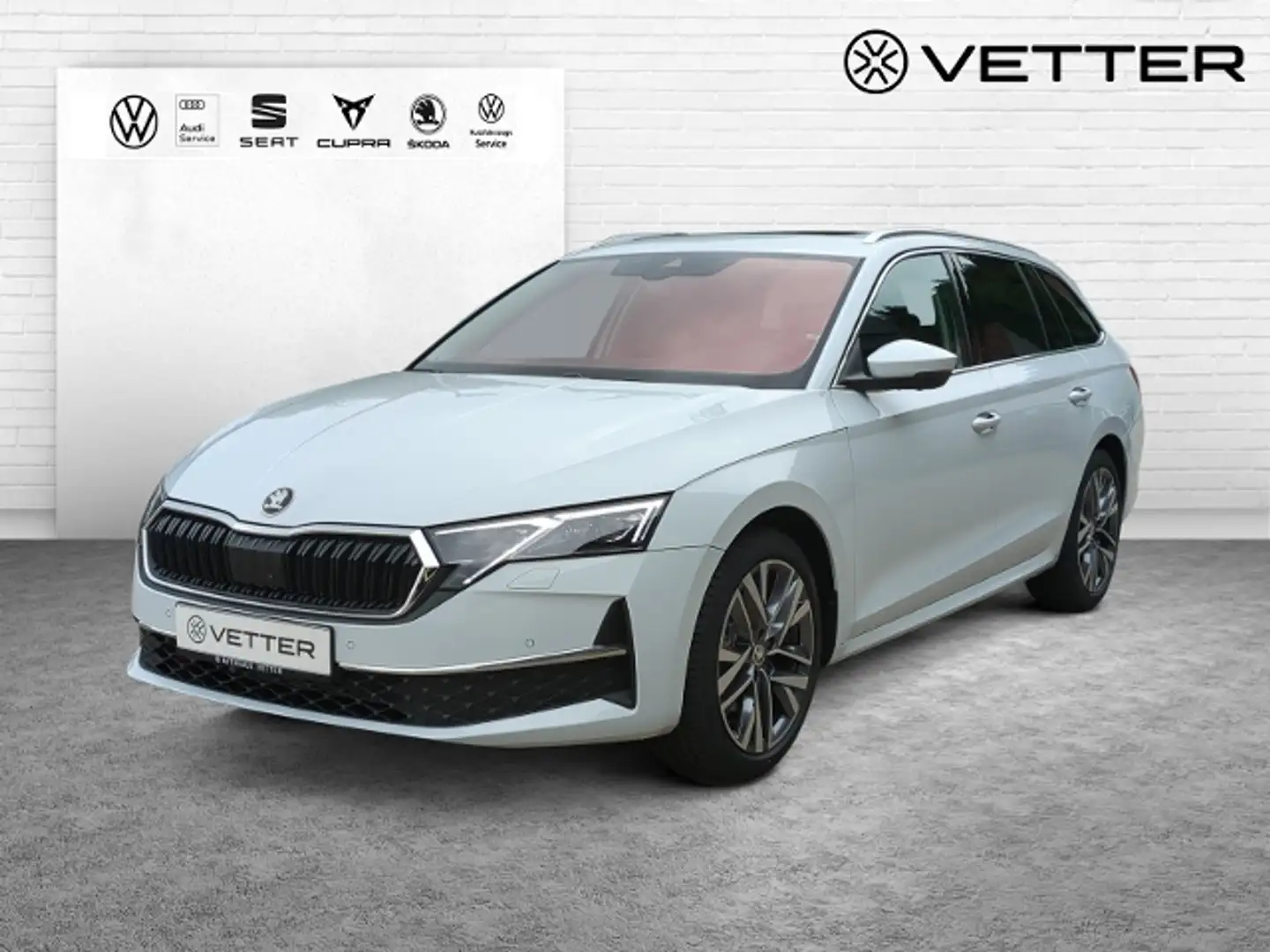Skoda Octavia Combi 2.0 TDI DSG Ultimate PANO LEDER AHK Weiß - 1