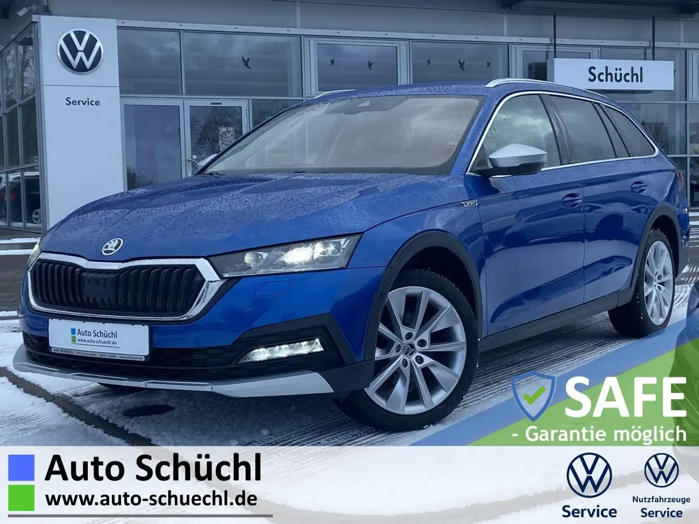 Skoda Octavia Combi 2.0 TDI DSG 4x4 Scout 18"+NAVI-COL Blau - 1