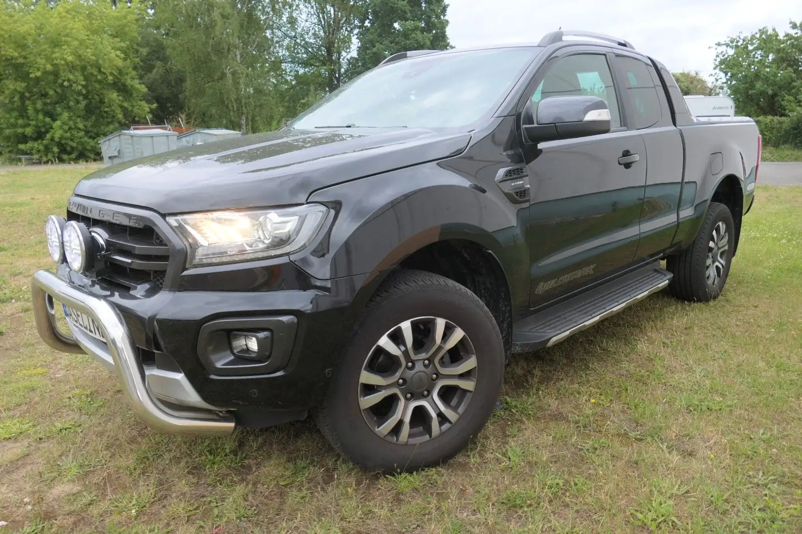 Ford Ranger Wildtrak FSH Vollausst Ext Cab Garantie Noir - 1