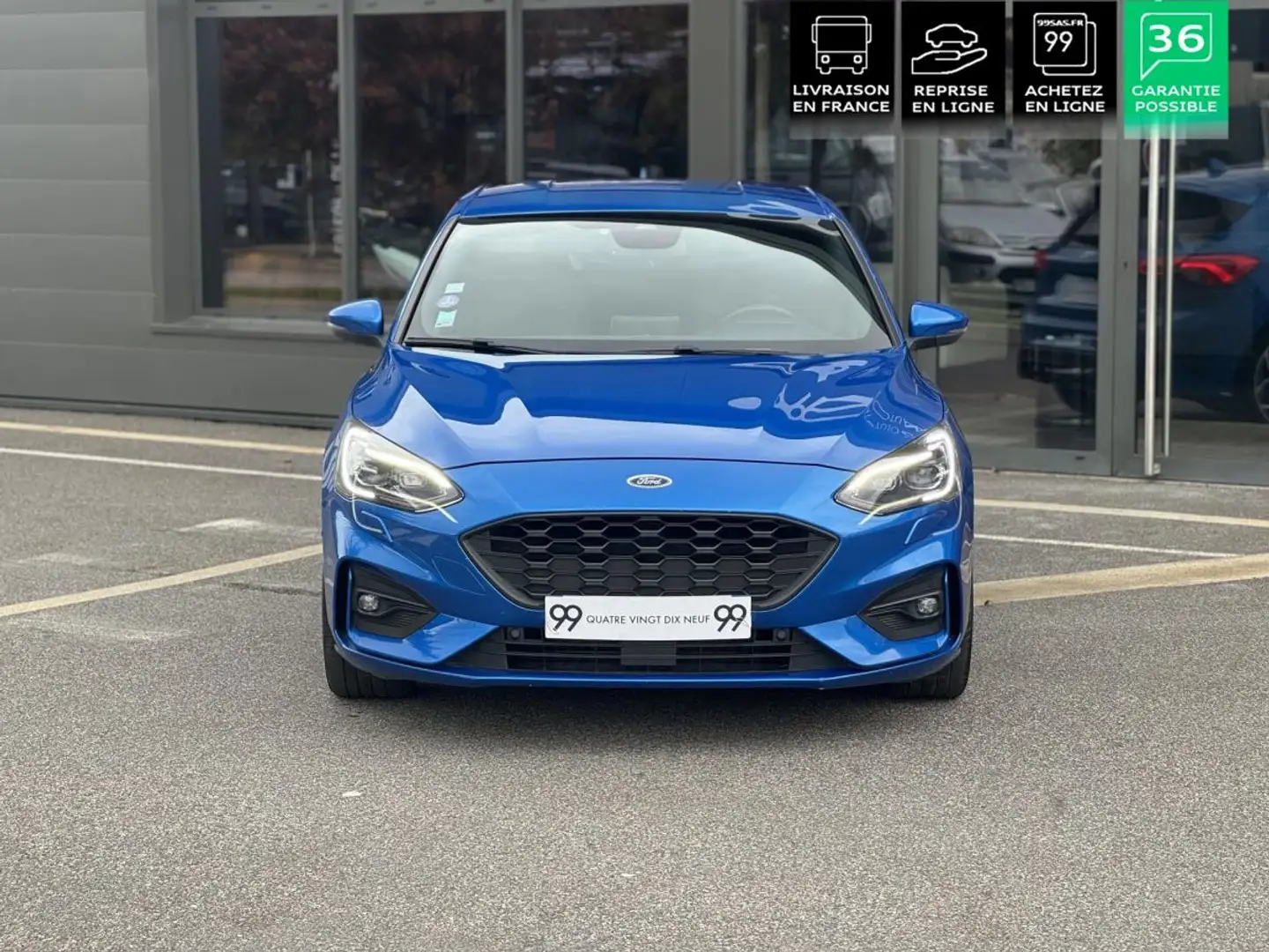 Ford Focus 1.5 ST-Line, Caméra, Chargeur induction, ACC HUD CARPLAY LIVRAISON REPRISE LOA Bleu - 2