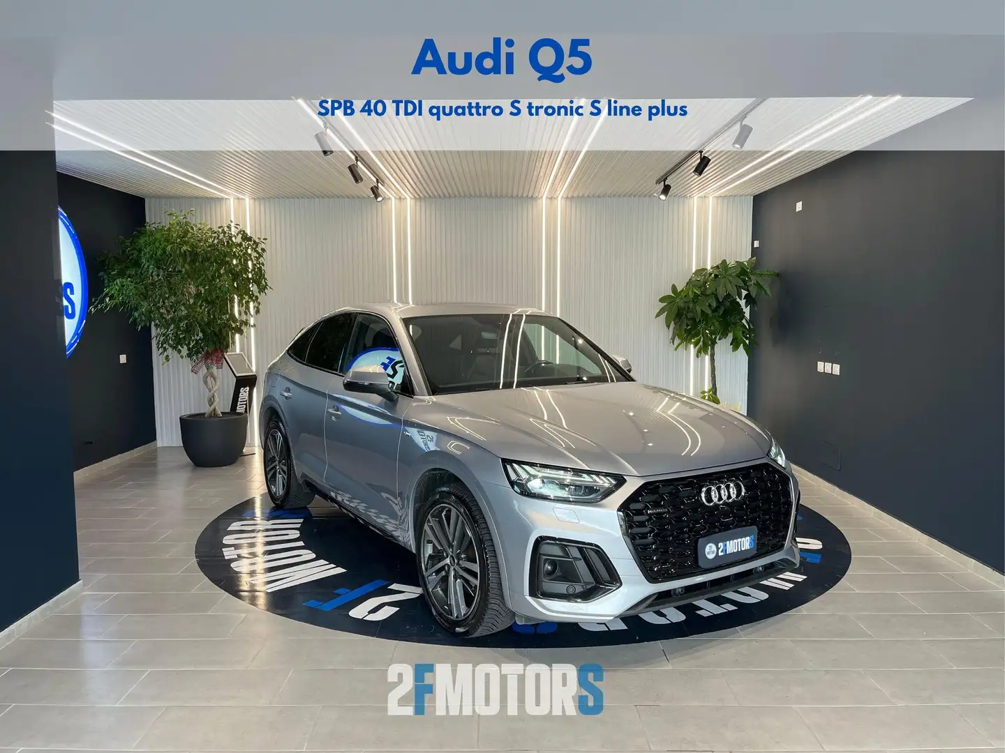 Audi Q5 Sportback 40 2.0 tdi mhev S line quattro s-tronic Argent - 1