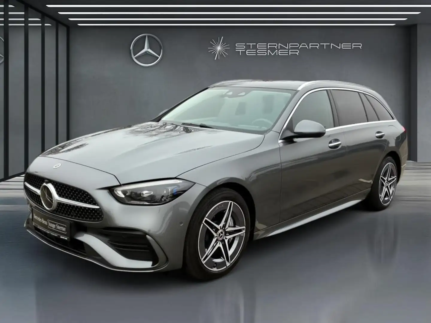 Mercedes-Benz C 300 de 4M T AMG AHK HUD Fahrassist+ Pano 360° Grau - 1