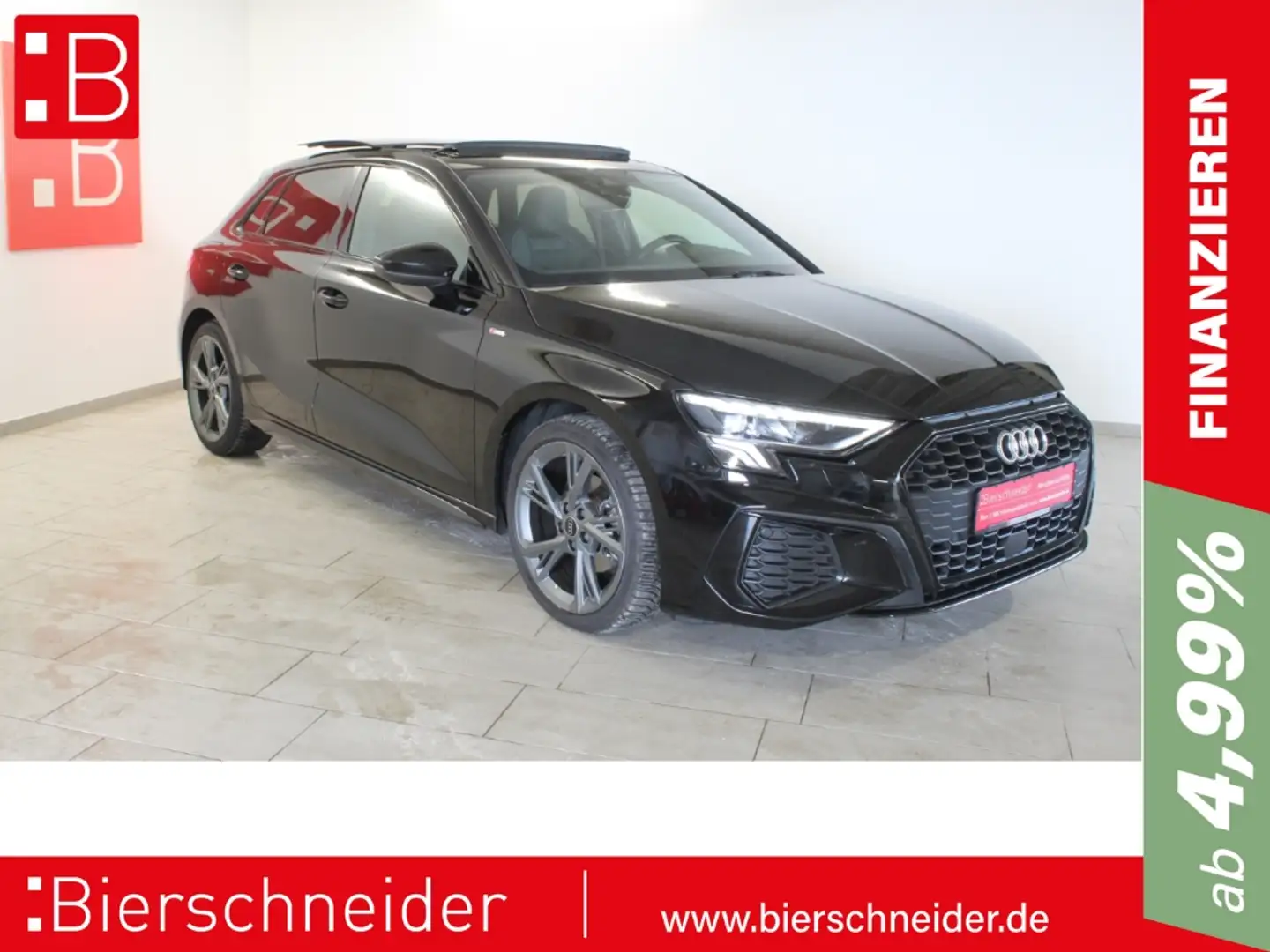 Audi A3 Sportback 35 TDI S-Tronic 2x S-Line  Black 18 ACC Schwarz - 1