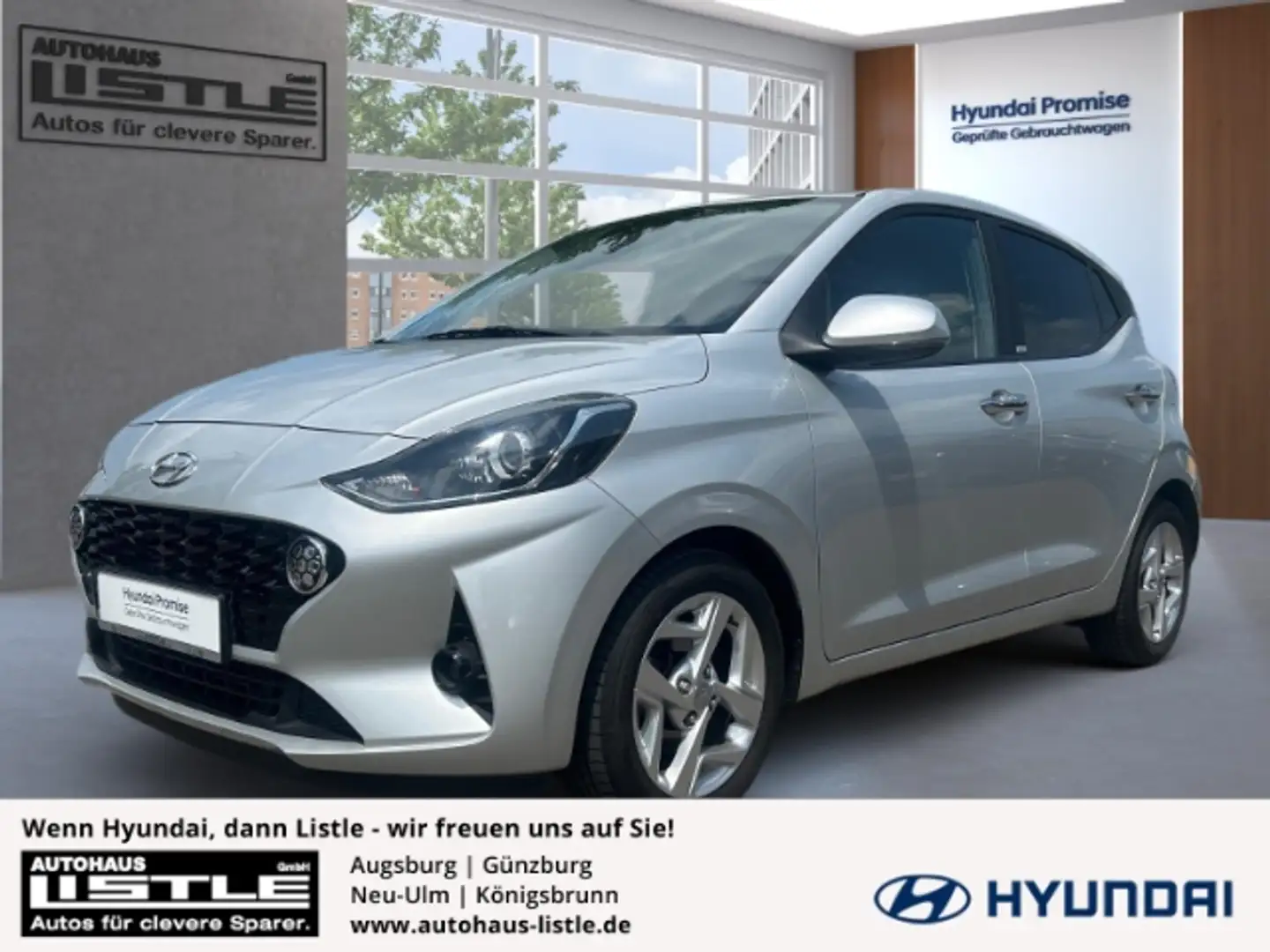 Hyundai i10 Style 1.2 EU6d-T Apple CarPlay Android Auto Klimaa Zilver - 1