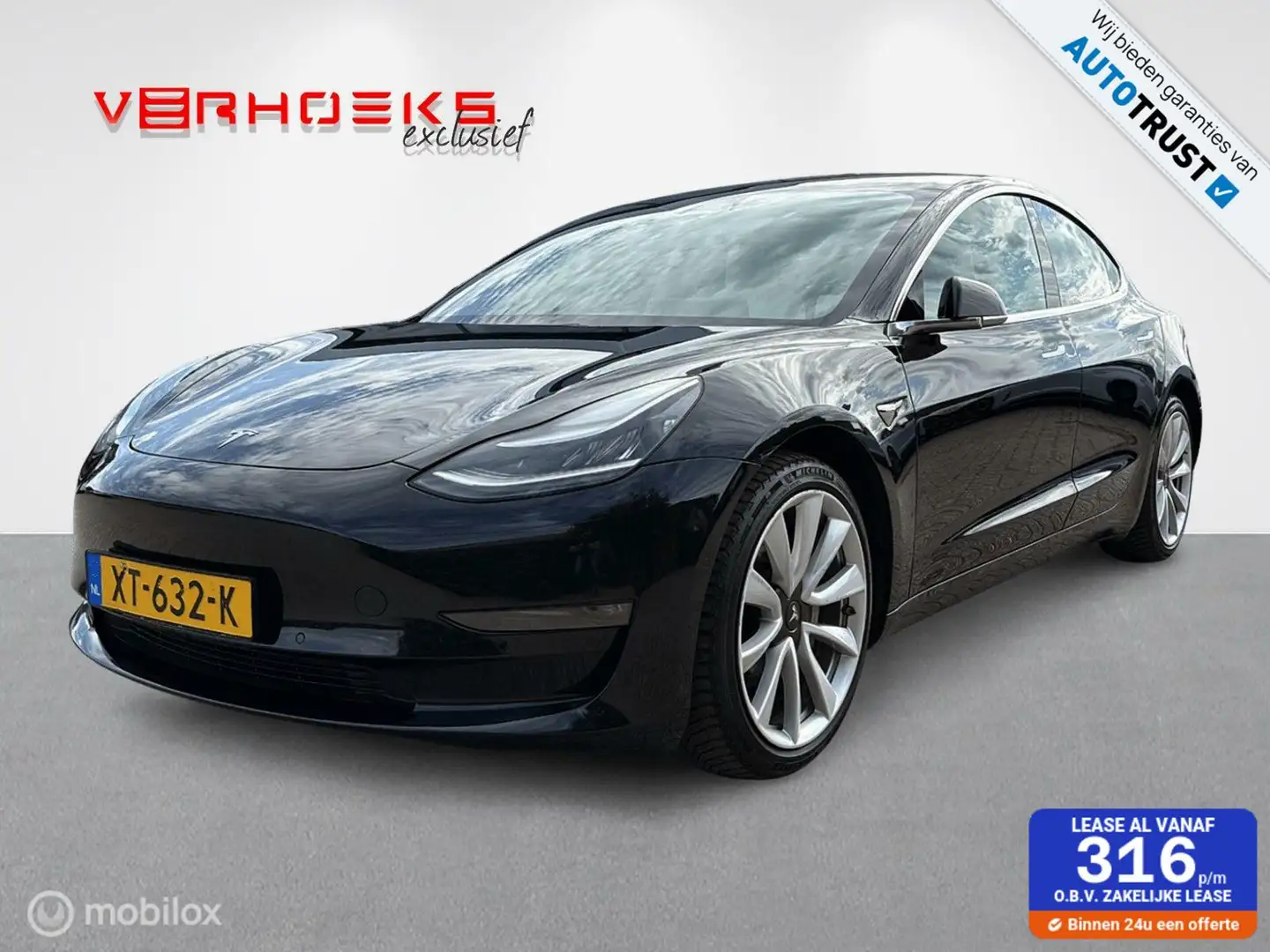 Tesla Model 3 Long Range AWD | Zwart | Krachtig & Elektrisch Zwart - 1