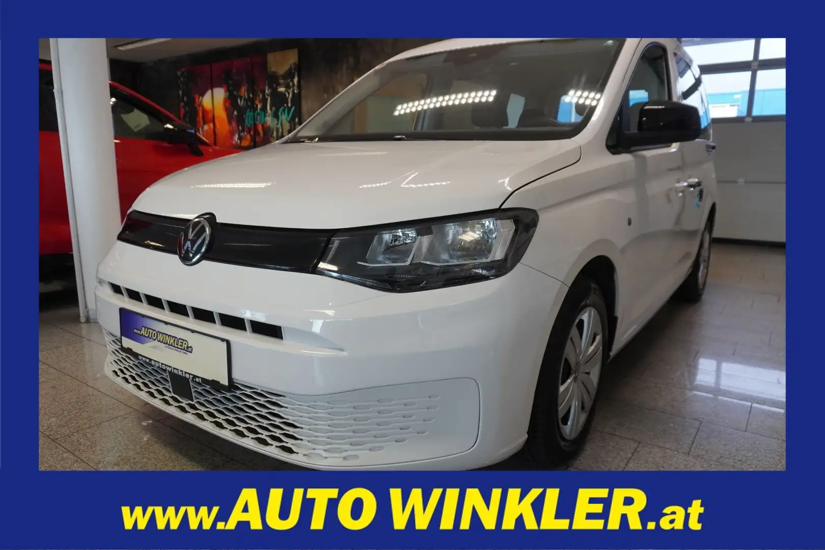 Volkswagen Caddy 2,0 TDI 4MOTION 5Sitze/2xSchiebetür/Klima Weiß - 1