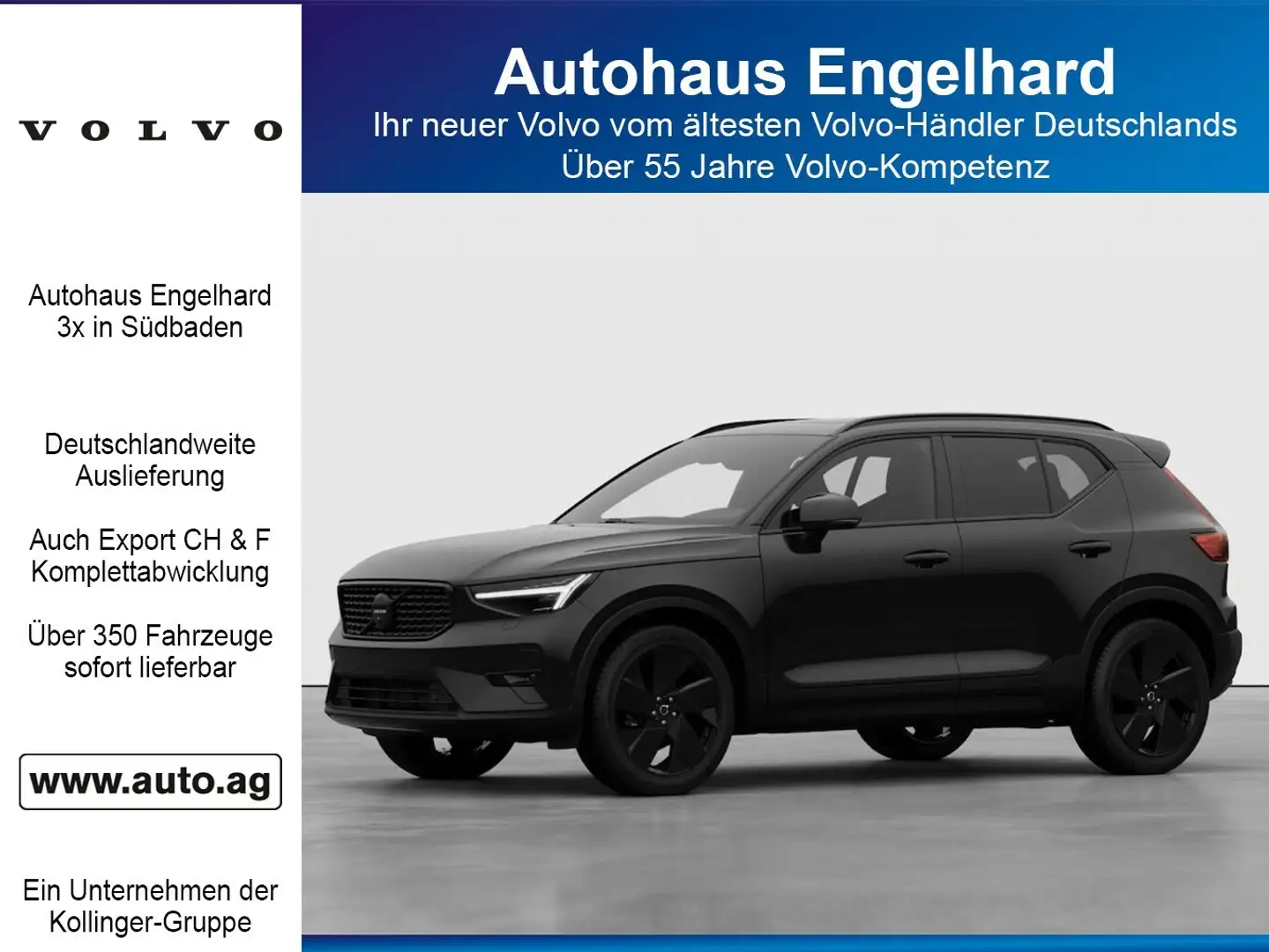 Volvo XC40 B4 B ULTRA BLACK ED. AHK Schwarz - 1