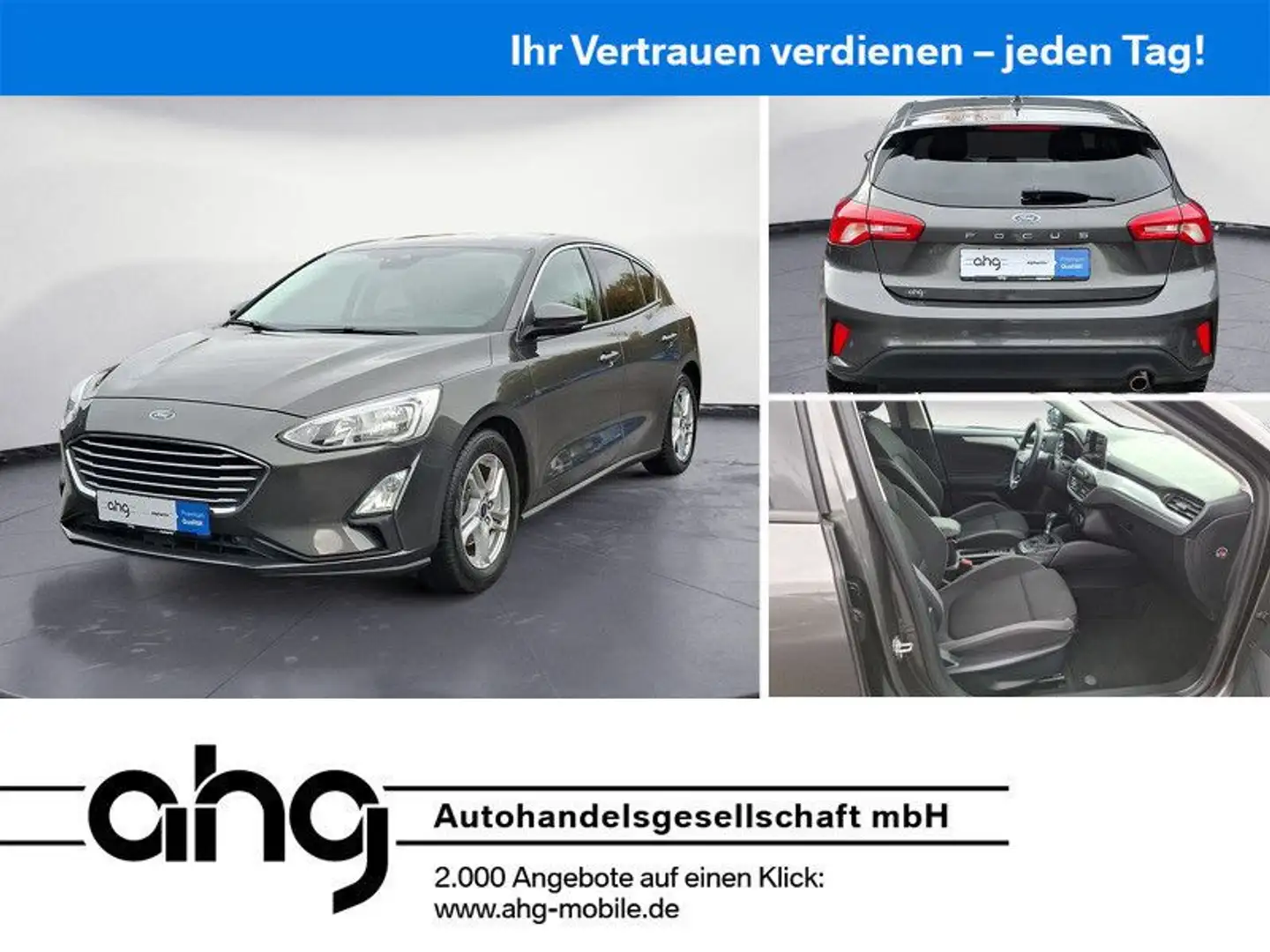Ford Focus 1.0 EcoBoost Klima Zentralverriegelung Sit Grau - 1