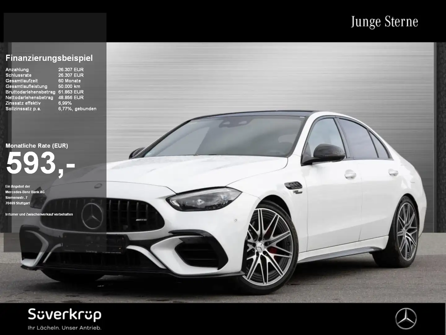 Mercedes-Benz C 63 AMG C 63 S AMG E PERFORMANCE , AMG BURM NIGHT MEMO Weiß - 1