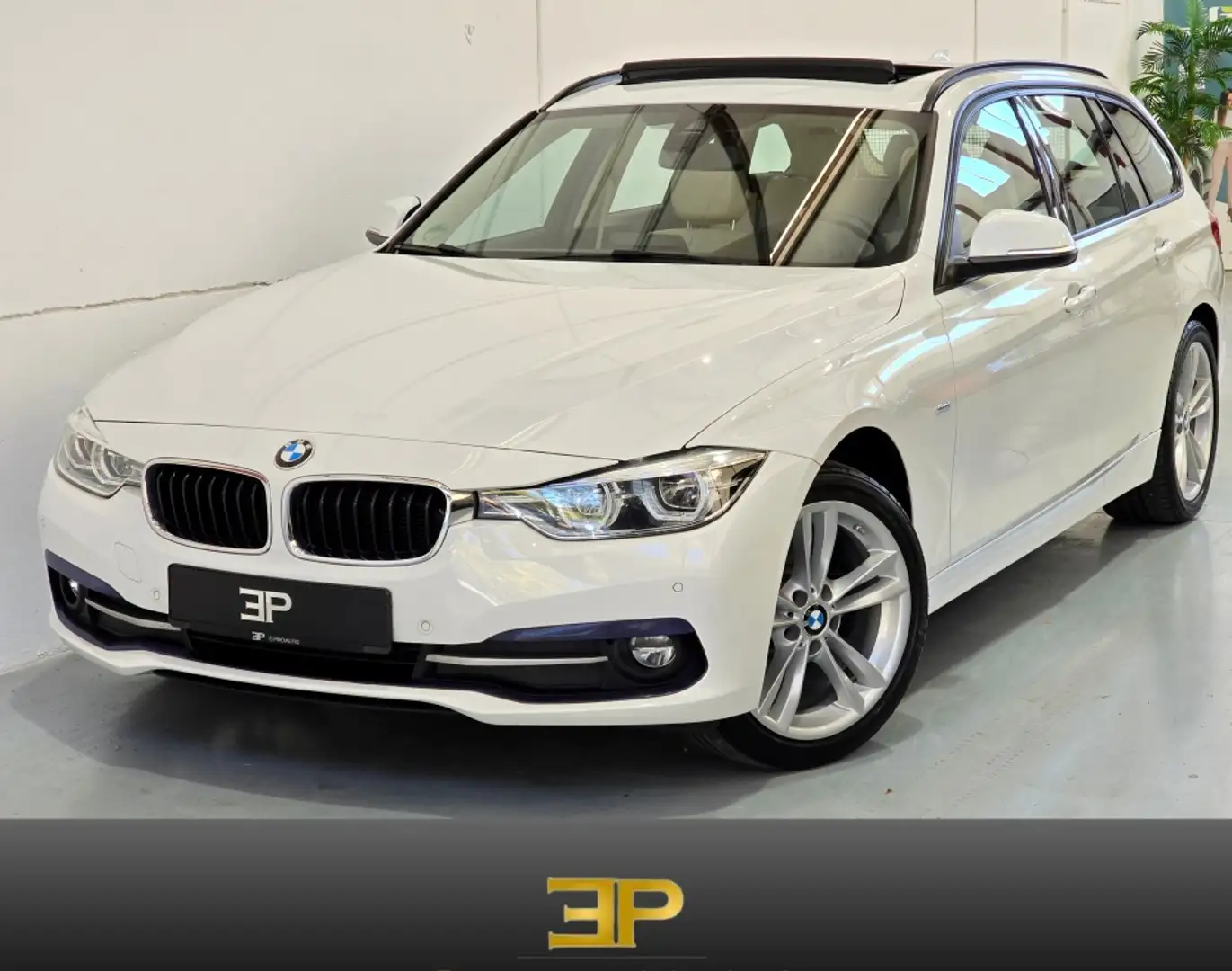 BMW 318 318d Touring Blanc - 1
